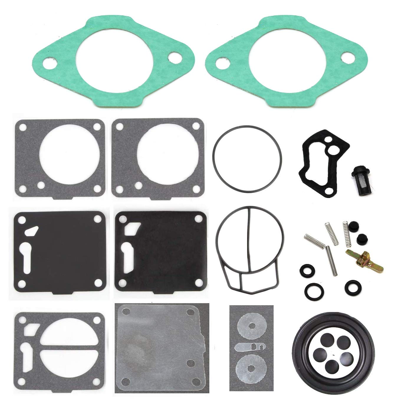Mikuni Carburetor Rebuild Kit Includes Base Gasket 6M6-13556-A1-00-00 Compatible With Yamaha Wave Runner 650 Super Jet 701 Pwc J