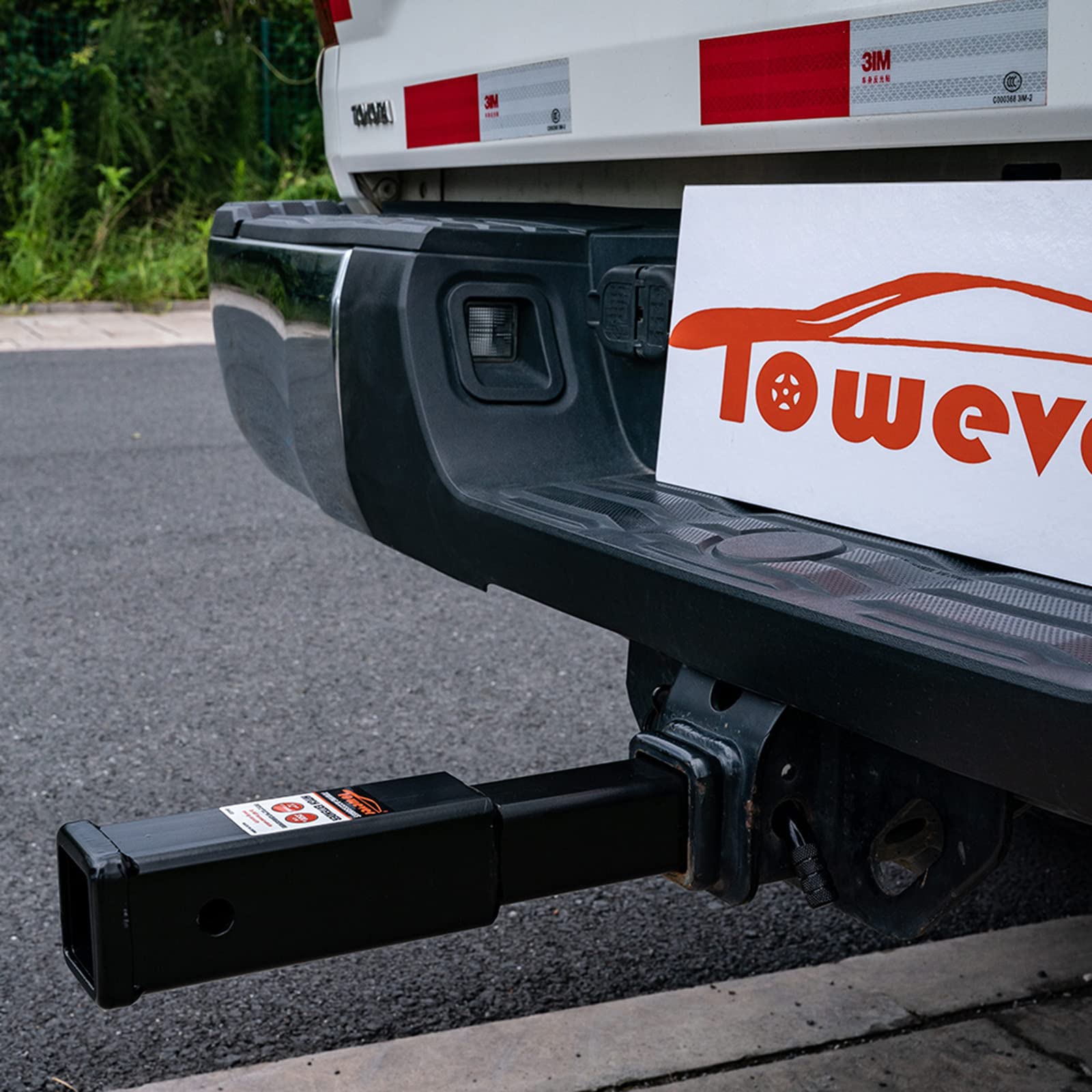 Towever 84433 Towever Trailer Hitch Extension, Hitch Extender For 2 Hitch Receivers, 12 Inches Length, 3,500 Lbs. Gtw