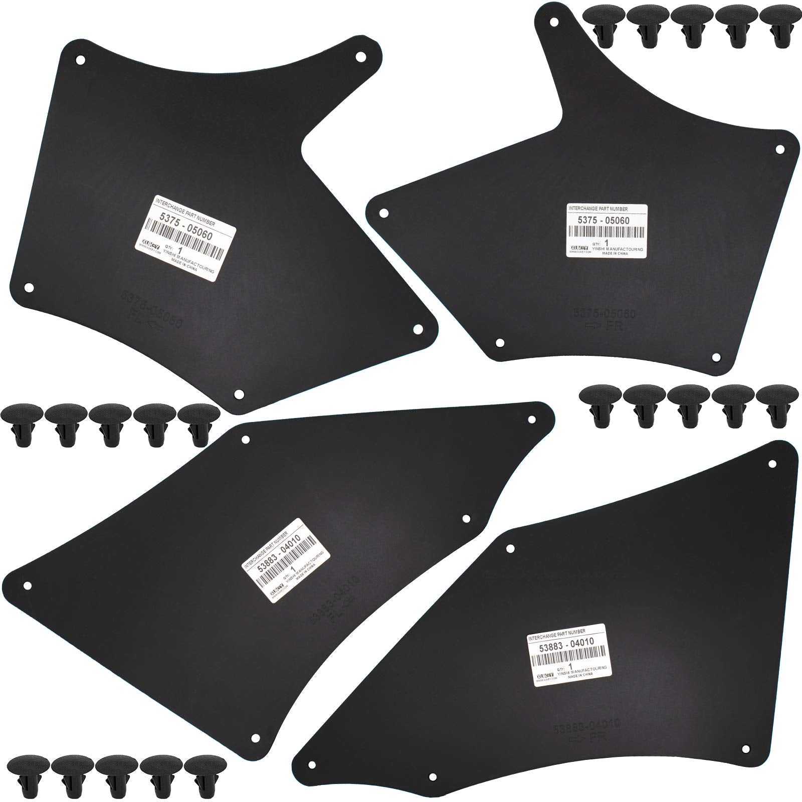 Splash Gurards For Toyota Tacoma N220/N240/N250/N260/N270/N300 2005-2023 Mud Flaps Guards Mudflaps Mudguards Oe# 5375-05060 5375