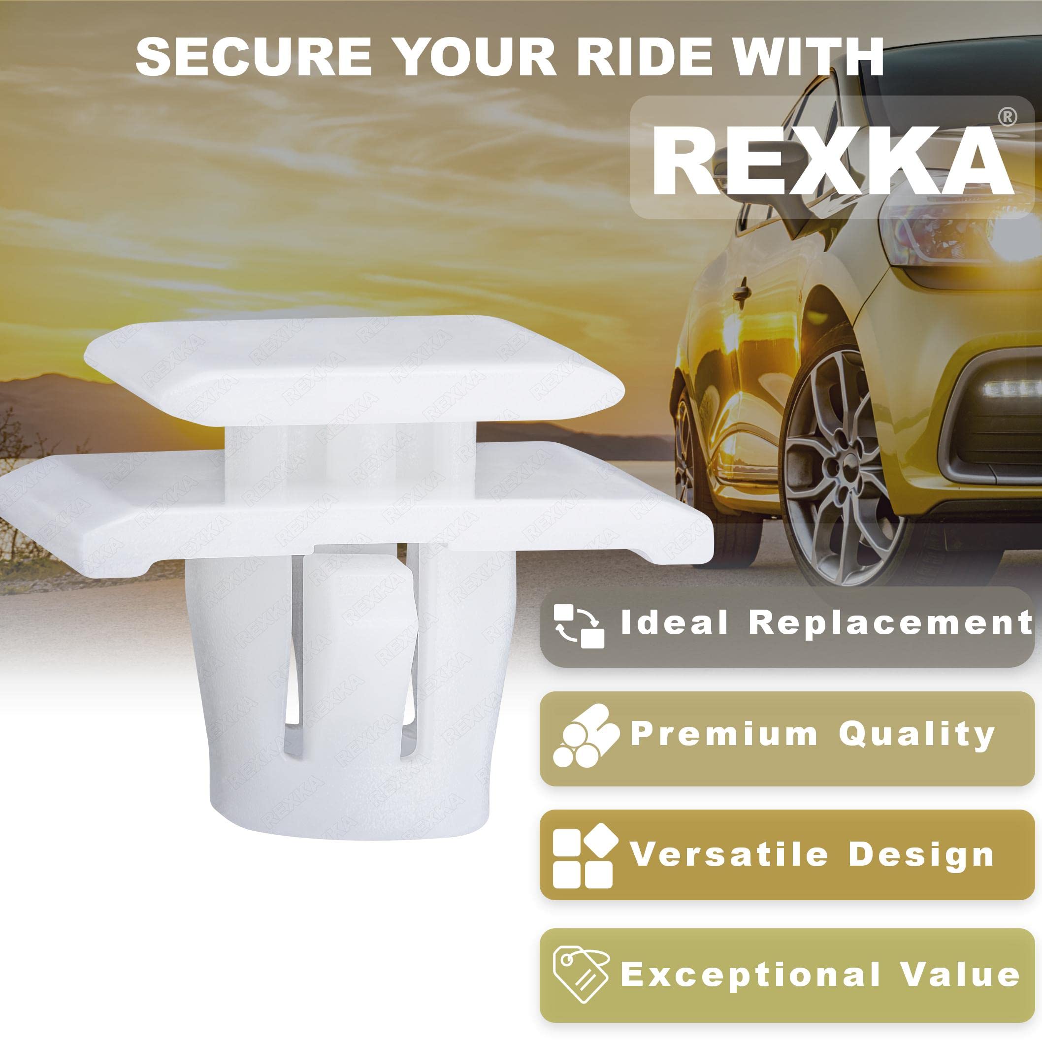 Rexka 15Pcs Lower Outer Door Weatherstrip Clip For Honda 75315-S9A-004