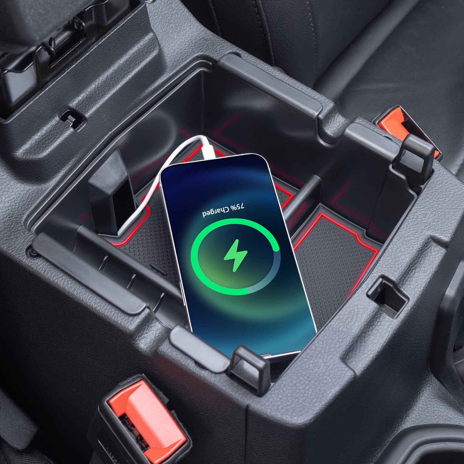 Compatible With Center Console Organizer Tray Jeep Wrangler Jl/Jlu 2018 2019 2020 2021 2022 2023 2024 And Jeep Gladiator Jt Truc