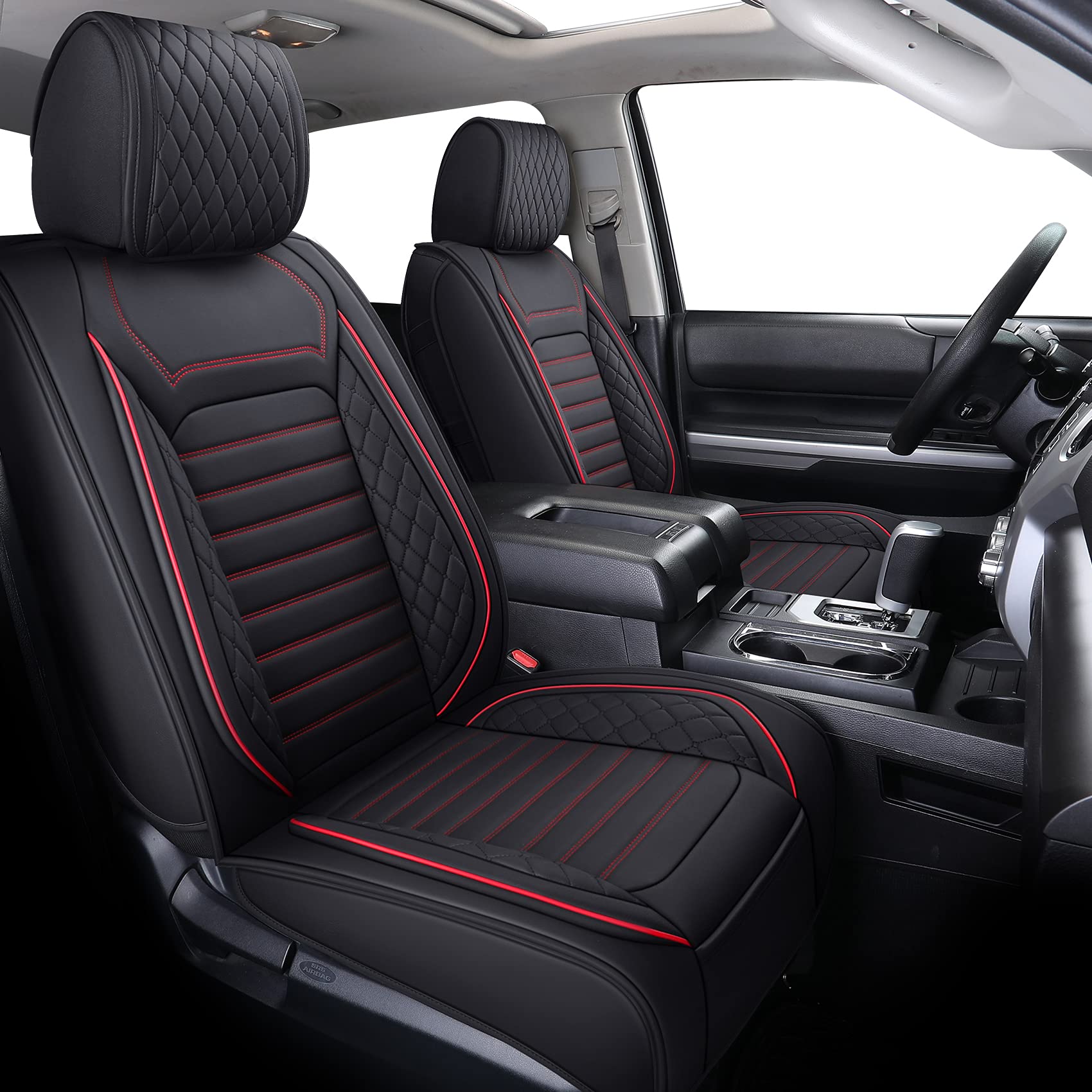 Aierxuan Car Seat Covers Full Set Compatible With Toyota Tundra Custom Fit 2008-2025 Crewmax Double Cab Truck Pickup Waterproof