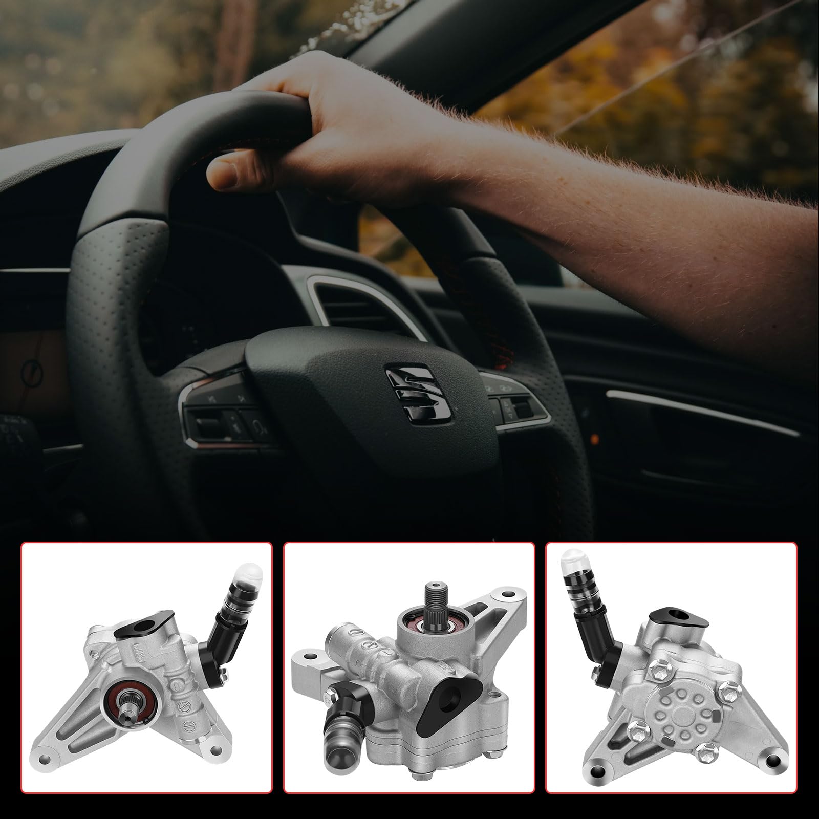 ASTOU 21-5442 56110RGL305 56110RGLA01 Power Steering Pump Fit 2003-2006 for Acura for MDX 2003-2007 for Honda for Accord Power S