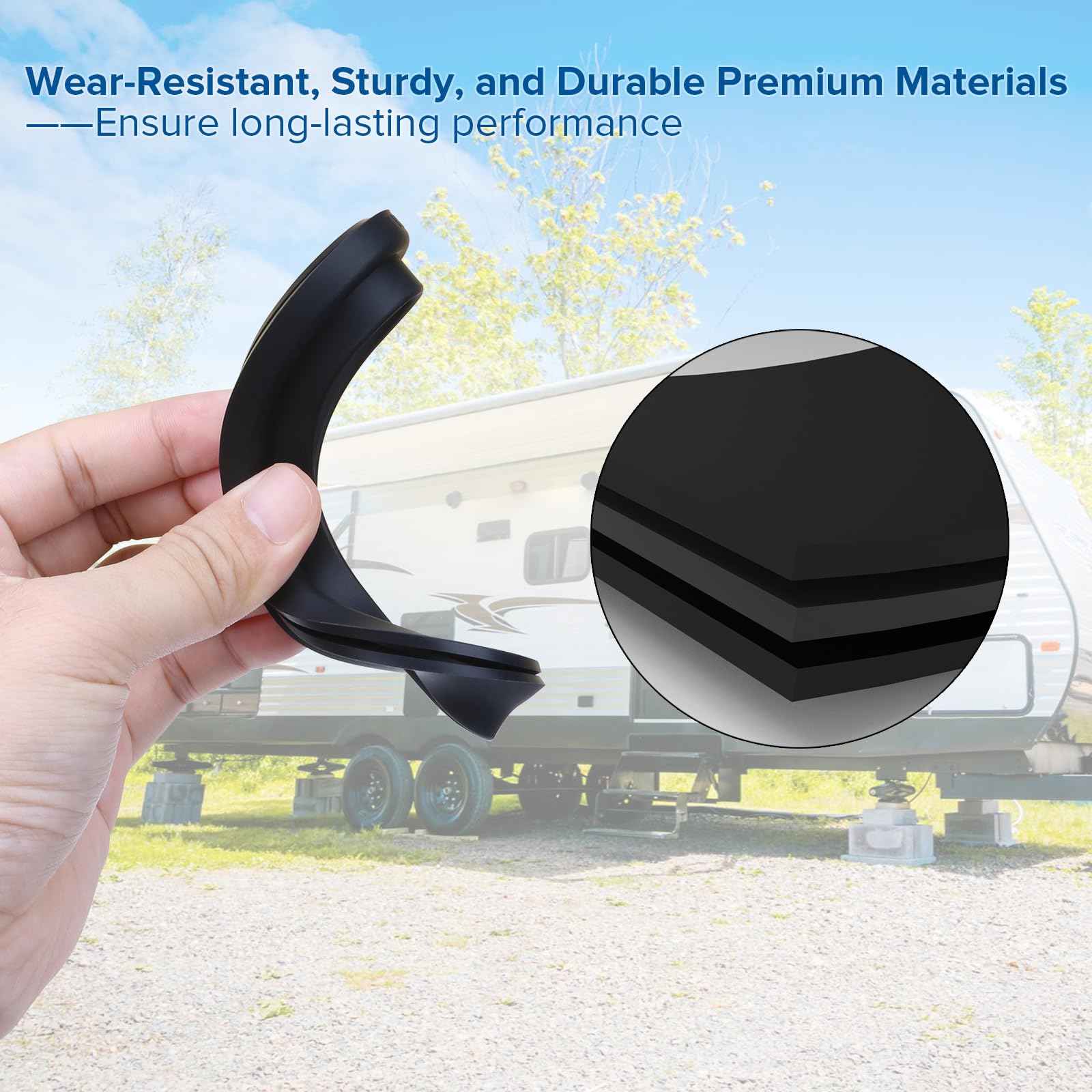 Xqiqx Rv Toilet Seal, 385311658 Flush Ball Seal, Rv Toilet Seal Replacement For 300/310/320 Rv Toilets, High Grade Rubber Rv Acc