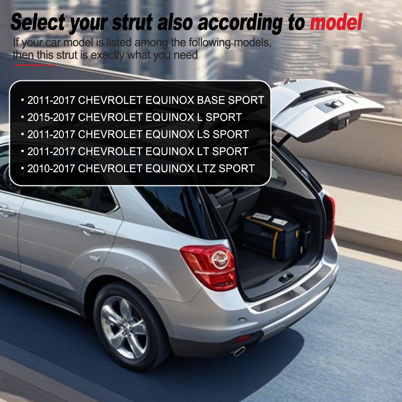 Vepagoo 6019 Rear Hatch Liftgate Tailgate Struts 2010-2017 Chevrolet Equinox Gas Shock Lift Supports Spring, Trunk Hatchback - S