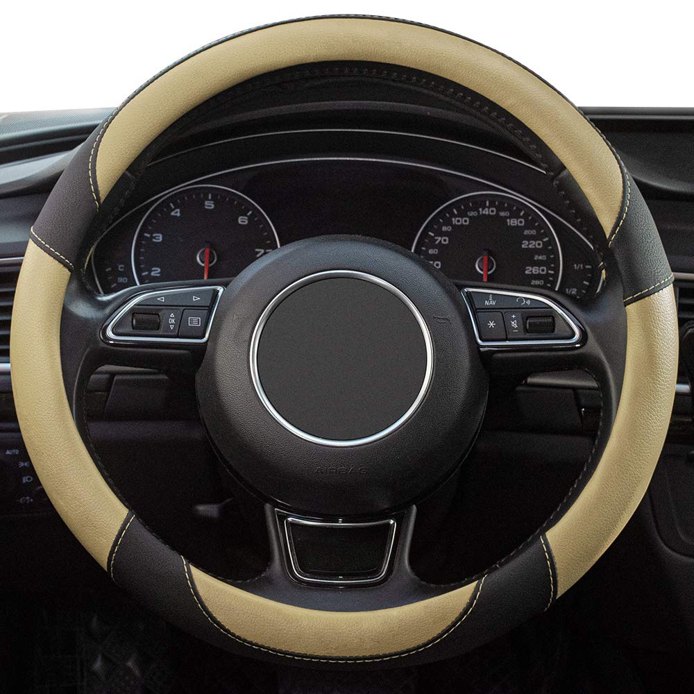 Universal Car Steering Wheel Cover Breathable Anti-Slip, 15 Inch Microfiber Leather Auto Steering Wheel Cover For Car Truck Suv