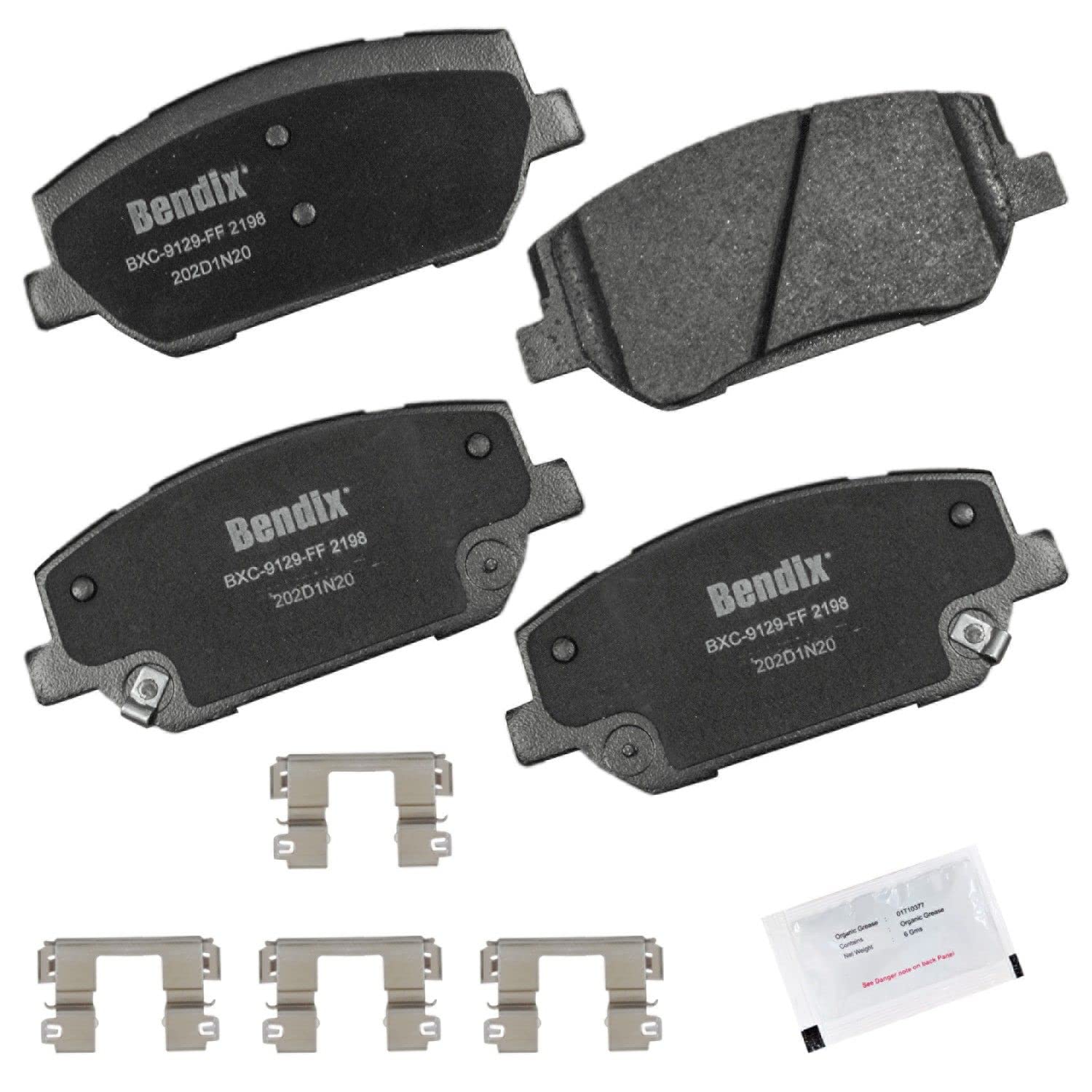 Bendix Priority1 Cfc2198 Ceramic Front Brake Pads For Hyundai Santa Fe 2020-2019