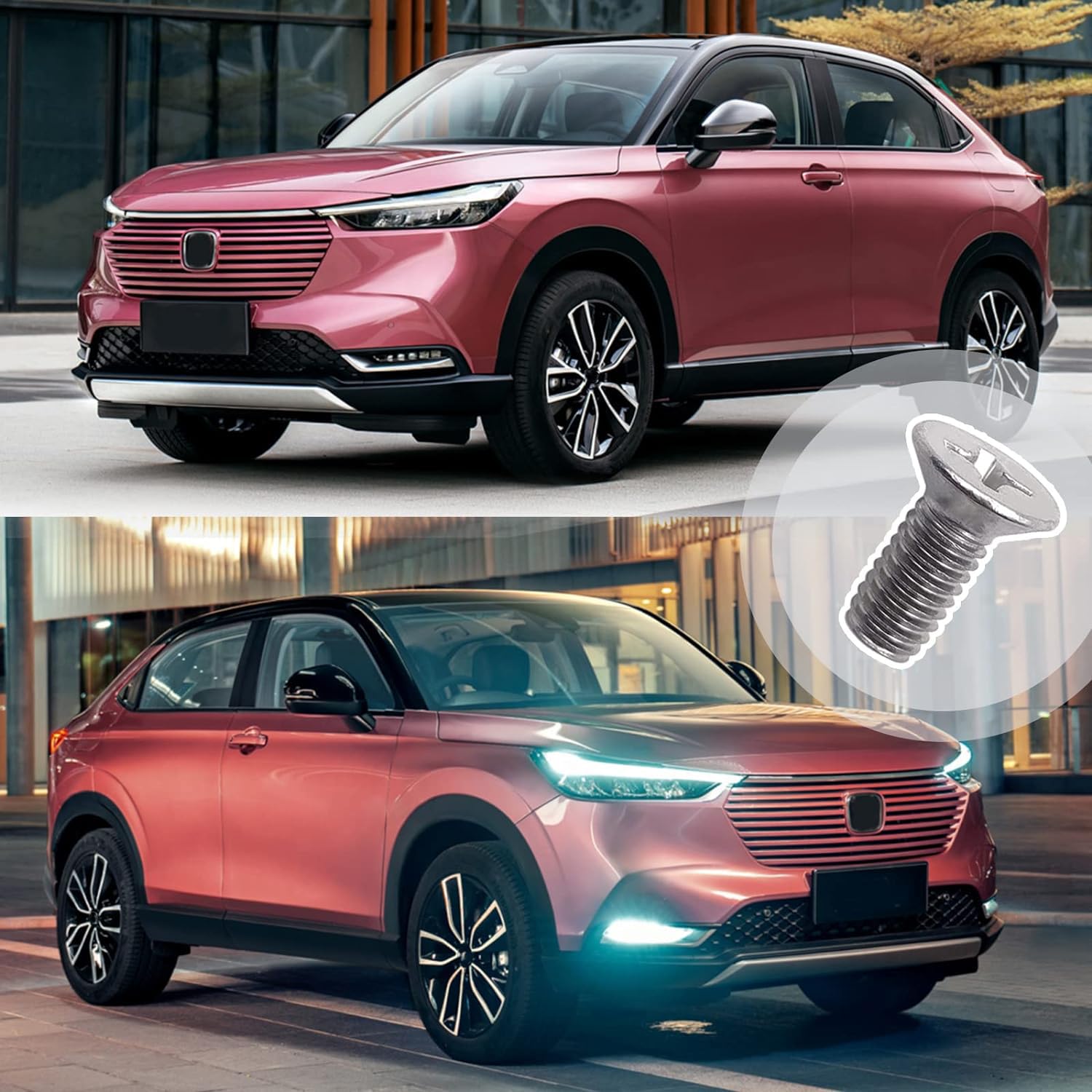 8Pcs Stainless Steel Retaining Screws For Front And Rear, Stainless Steel Brake Disc Rotor Screws, 936-000-601-40-H, Compatible With Acura, Honda, Kia Models And Hyundai