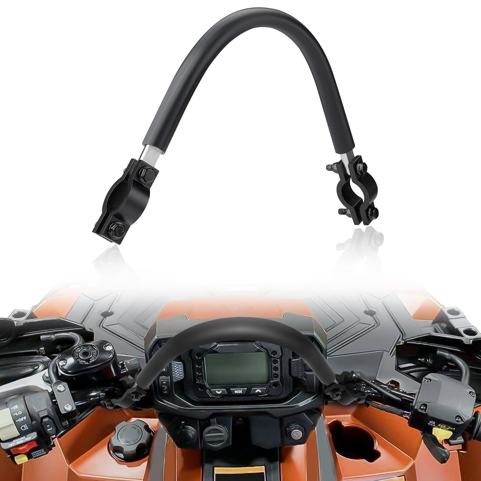 Kemimoto Atv Mud Strap, Motorcycle Snowmobile Universal 0.75-1.37 Inch Atv Handelbar Mud Grab Strap Compatible With Polaris Spor