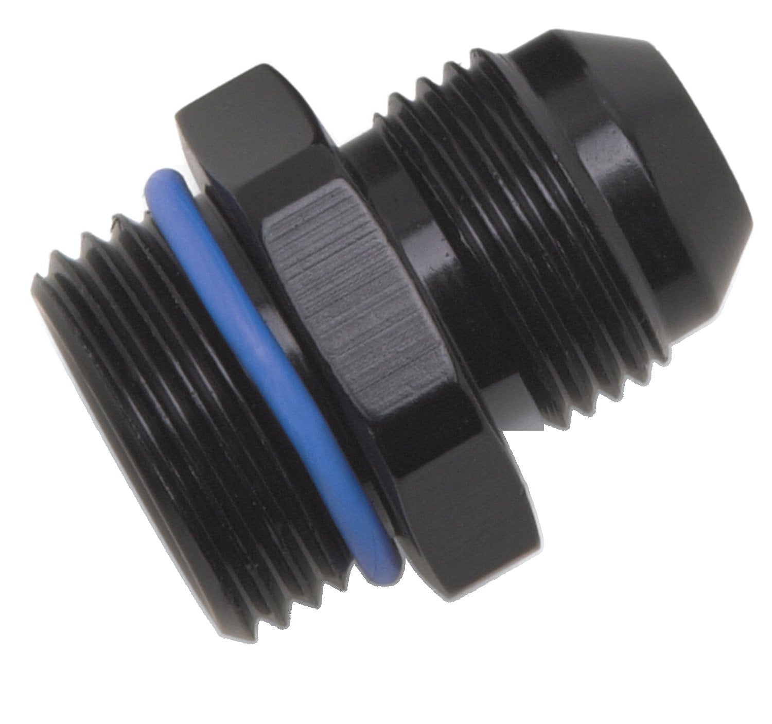 Edelbrock/Russell 670710 Black Anodized Aluminum -10An Dry Sump/Fuel Fitting