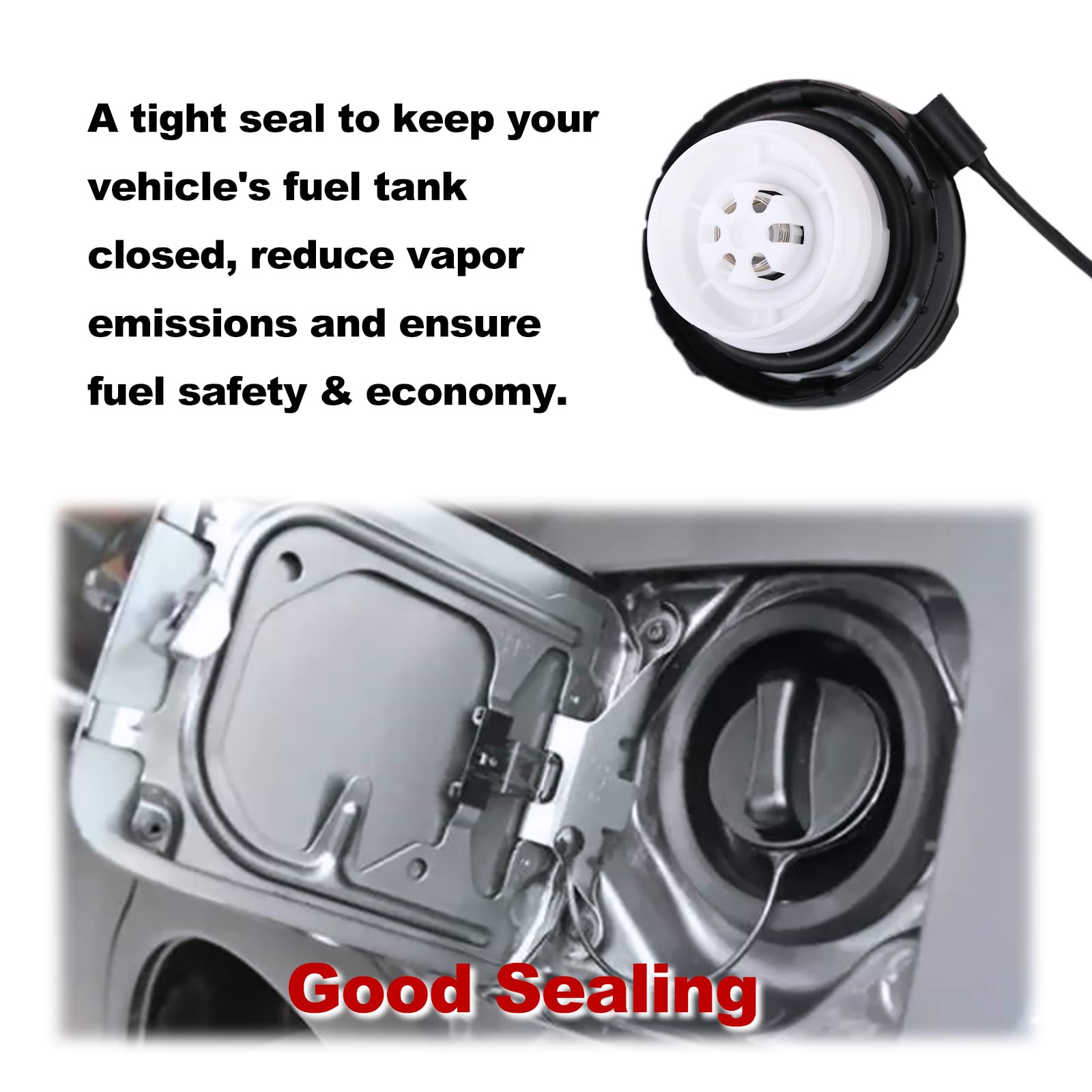 Gas Cap Fuel Tank Cap Replacement For 2011-2020 Nissan & Infiniti, 17251-3Ja0A, 17251-1Vz0D Oem Gas Cap Accessories For Nissan Frontier Versa Note Pathfinder Altima Murano, Infiniti Jx35 Qx60(Old+New)