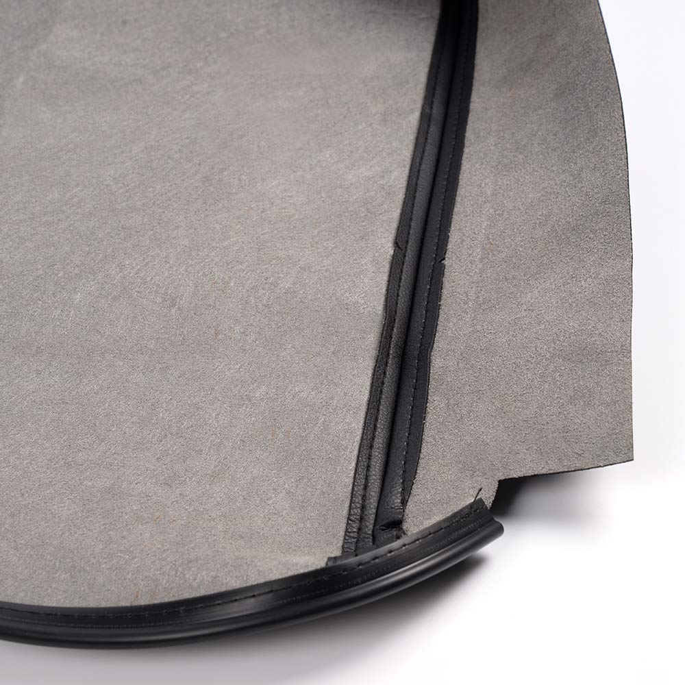 Pit66 Center Console Lid Armrest Cover Replacement Compatible With Dodge 2002-2008 Ram 1500 2500 3500 Leather Black