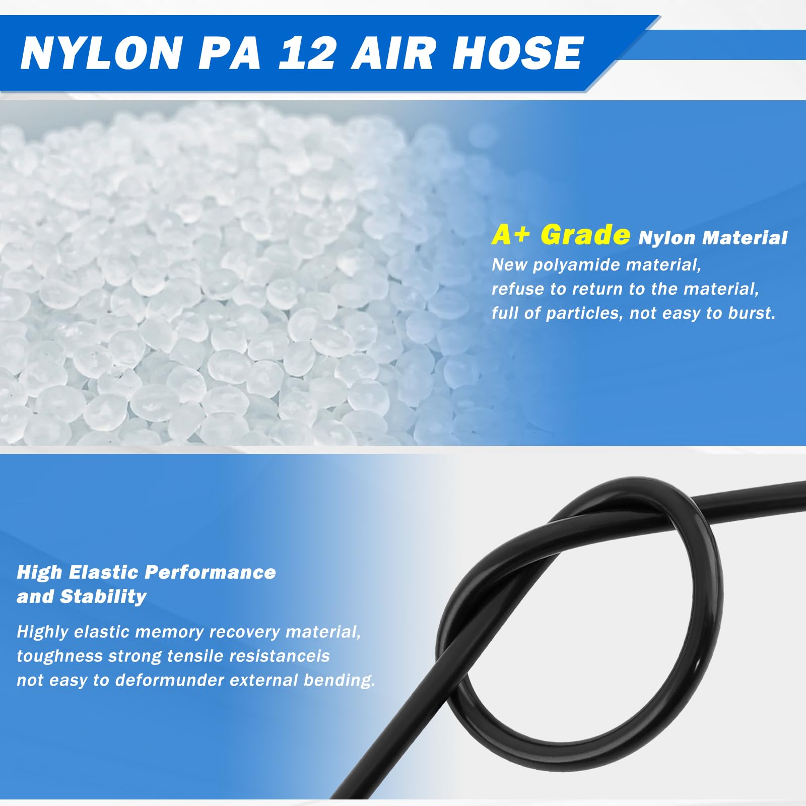 1/4' Air Line Service Kit For Air Bags Suspension Kit With Brass Dot Air Brake Fittings,1/4 Dot Air Fittings, 30 Ft (9.1M) 1/4' Dot Air Line Pa Hose For Air Shock Line Kit Replacement Components