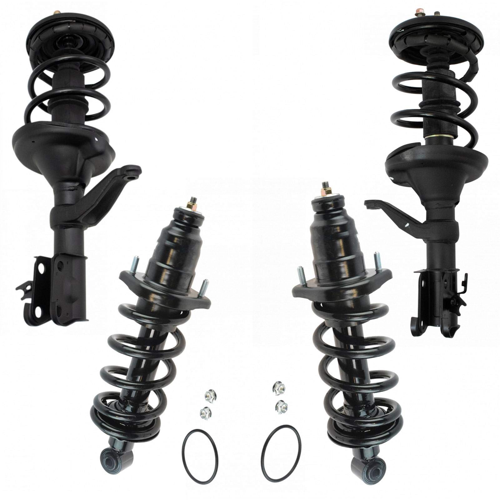 Trq Front And Rear Strut & Coil Spring Assembly Set Driver & Passenger Sides Compatible With 03-11 Honda Element