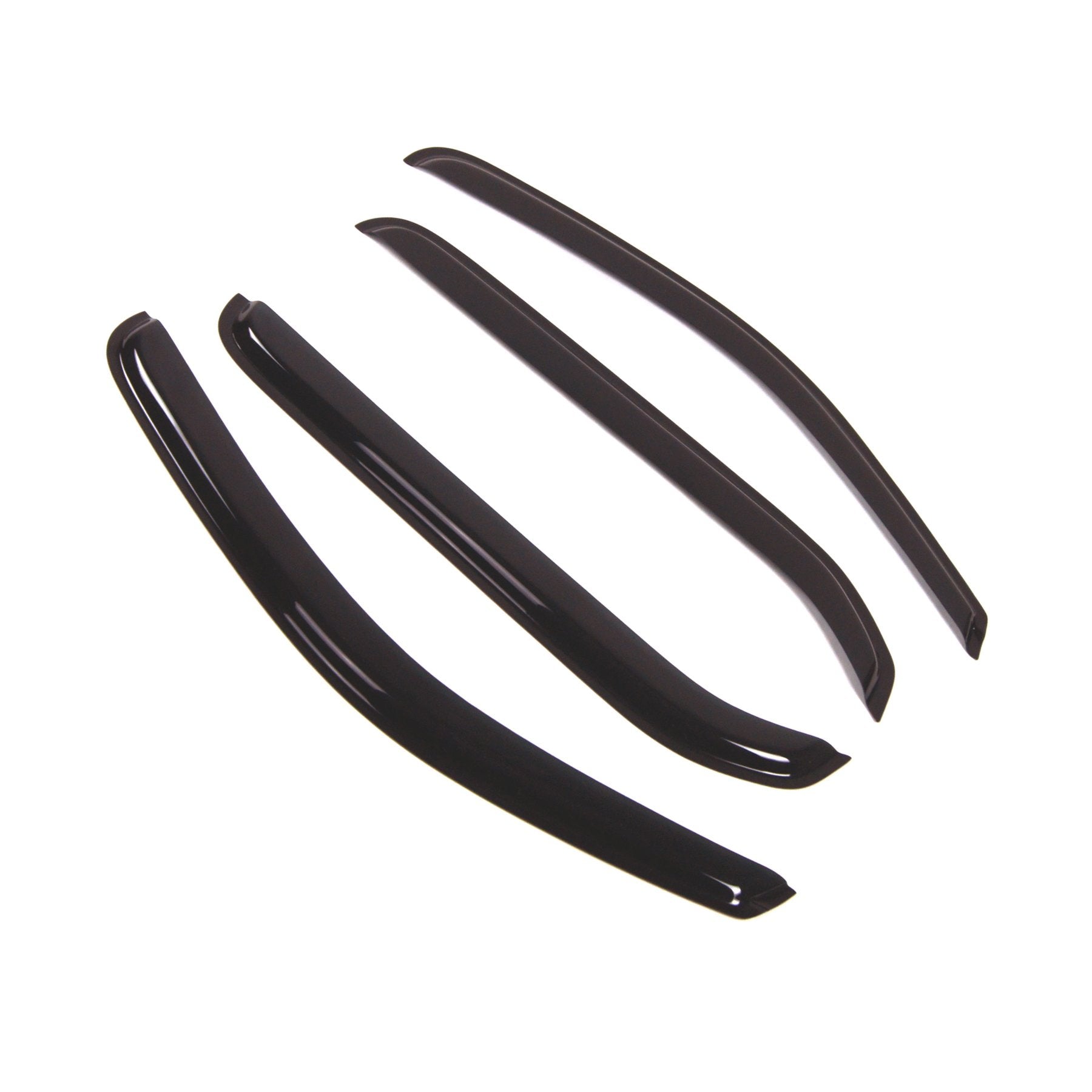 Tuningpros Wd2-362 Dark Smoke 4 Pcs Set Window Visor (Outside Mount) Deflector Rain Guard Compatible With 2005-2016 Nissan Xterr