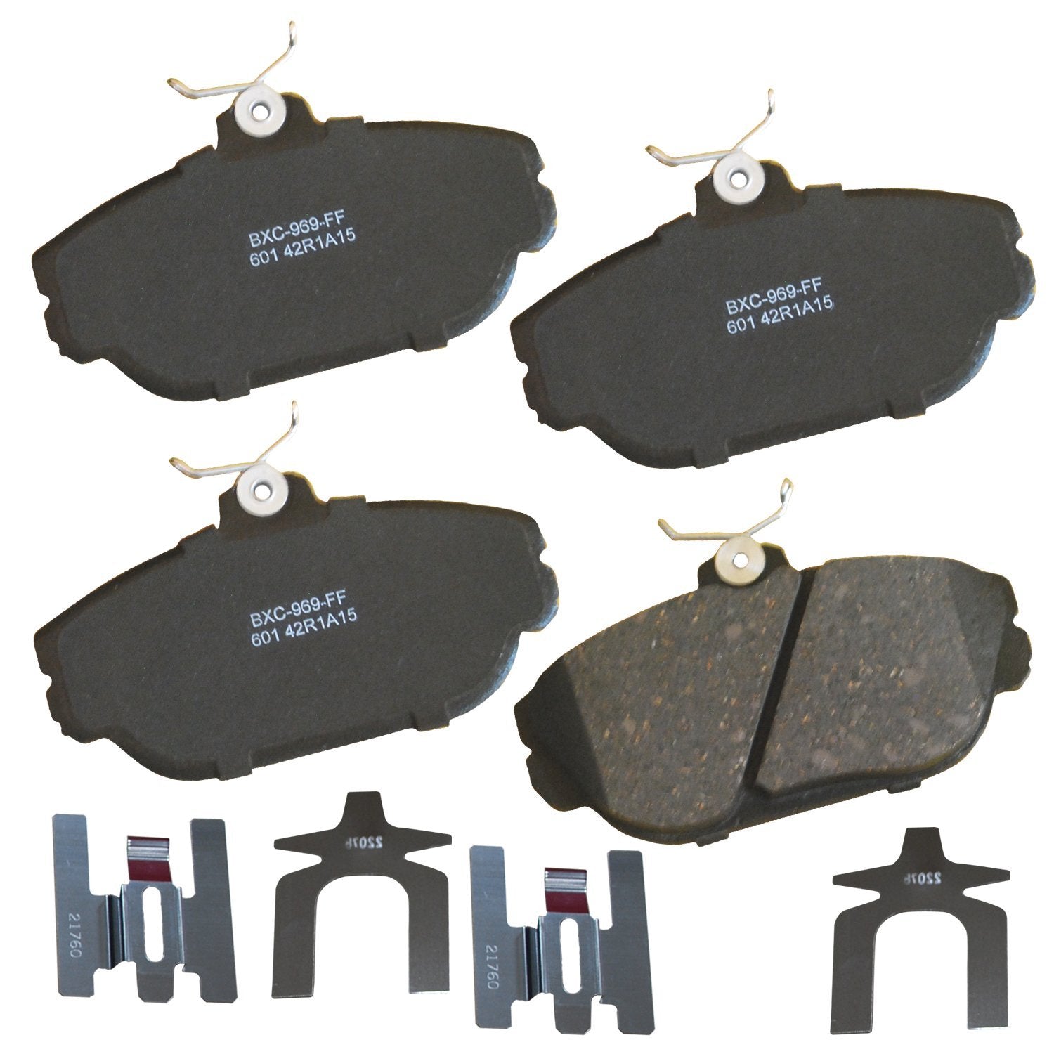 Bendix Premium Sbc601 Ceramic Front Brake Pads For Ford Sable 2000-1994, Taurus 2002-1994, Windstar 1998-1995, Lincoln Continent