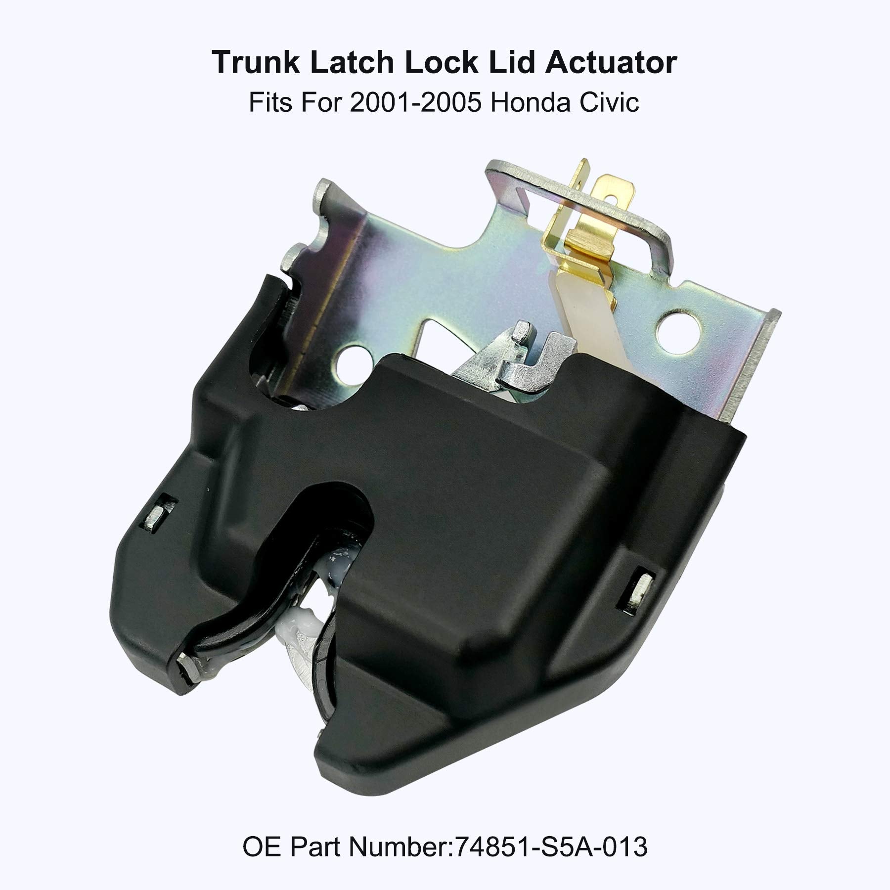 Trunk Latch Lock Lid Actuator 74851-S5A-013 For Honda Civic 2001-2005, 74851-S5A-A02 74851S5Aa01
