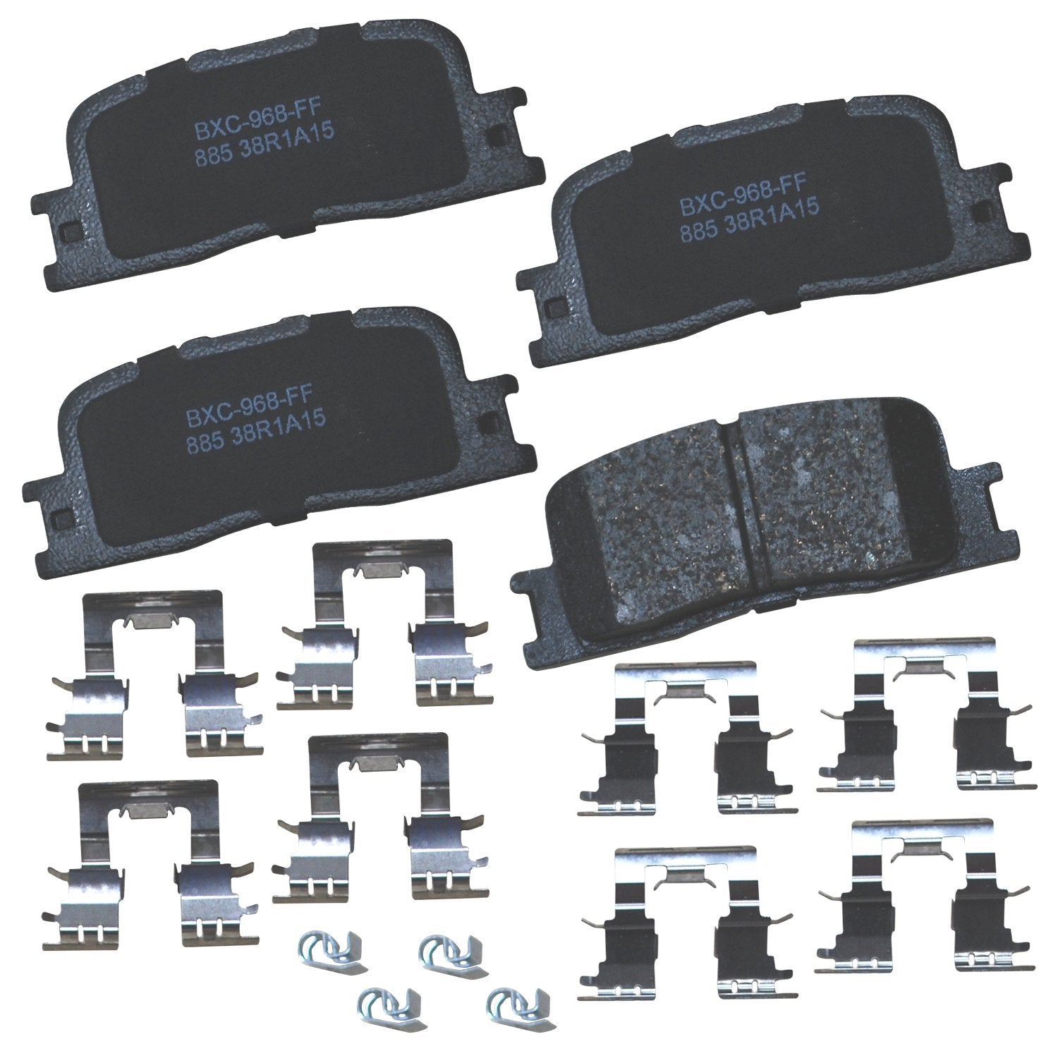 Bendix Premium Sbc885 Ceramic Rear Brake Pads For Lexus Es300 2003-2002, Es330 2006-2004, Toyota Camry 2006-2002, Highlander 200