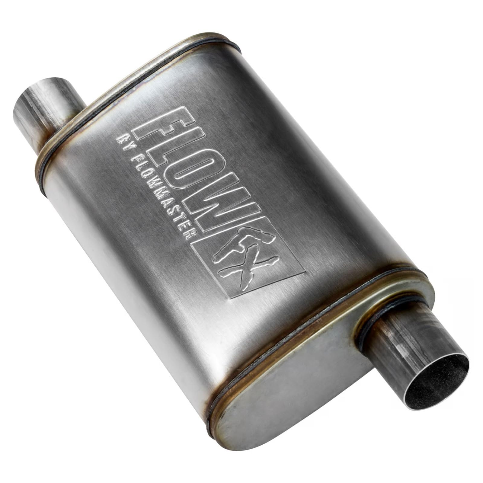 Flowmaster 71236 FlowFX Muffler (2 Pack), 409S 2.5'' Offset In / 2.50 Out Moderate Sound by MAPerformance