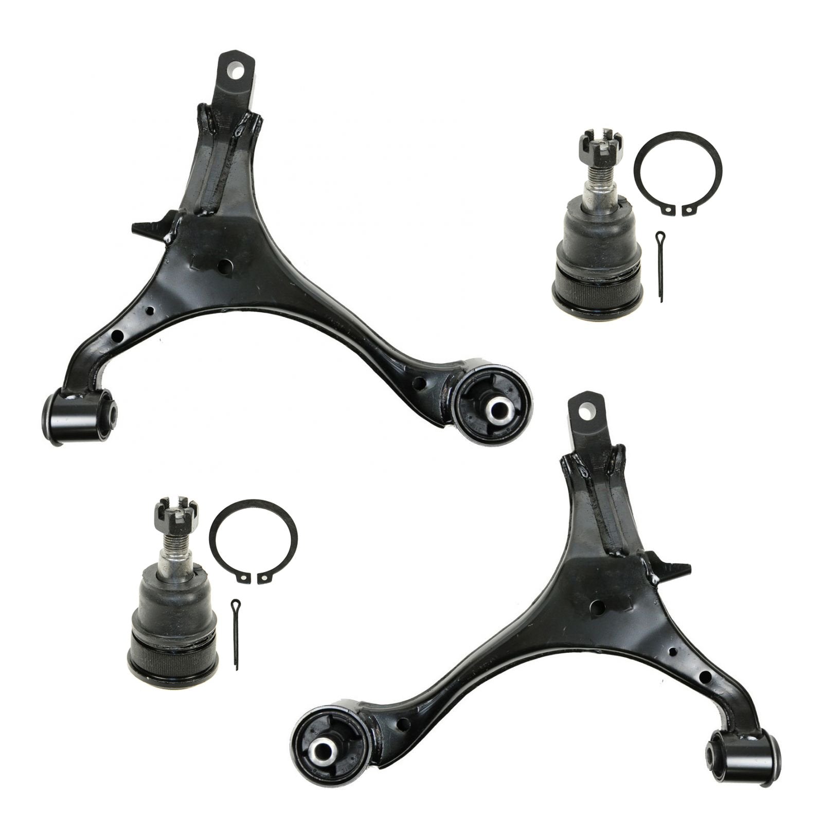 TRQ Front Lower Control Arm with Ball Joint Set Compatible with 2002-2006 Honda CR-V