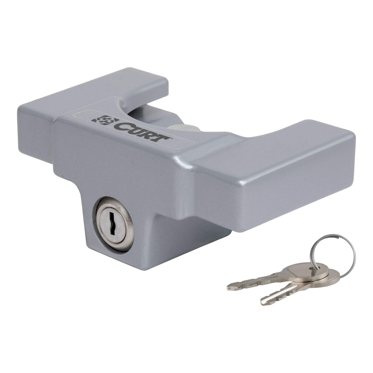 Curt 23081 Powder-Coated Aluminum Trailer Tongue Lock, 2-5/16-Inch Couplers