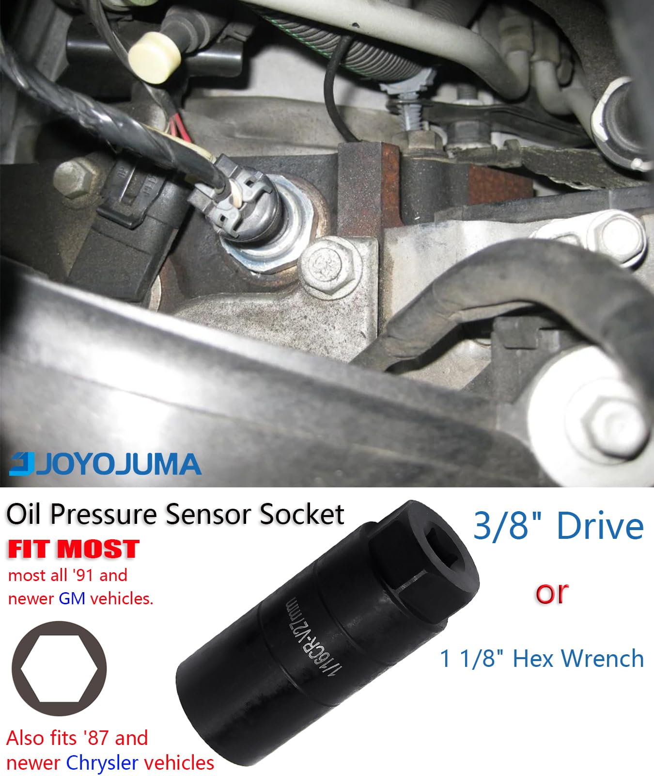 12677836 Oil Pressure Sensor For Chevrolet Chevy Silverado 1500 2500 3500 Tahoe Express Corvette Suburban Avalanche Impala Gmc S