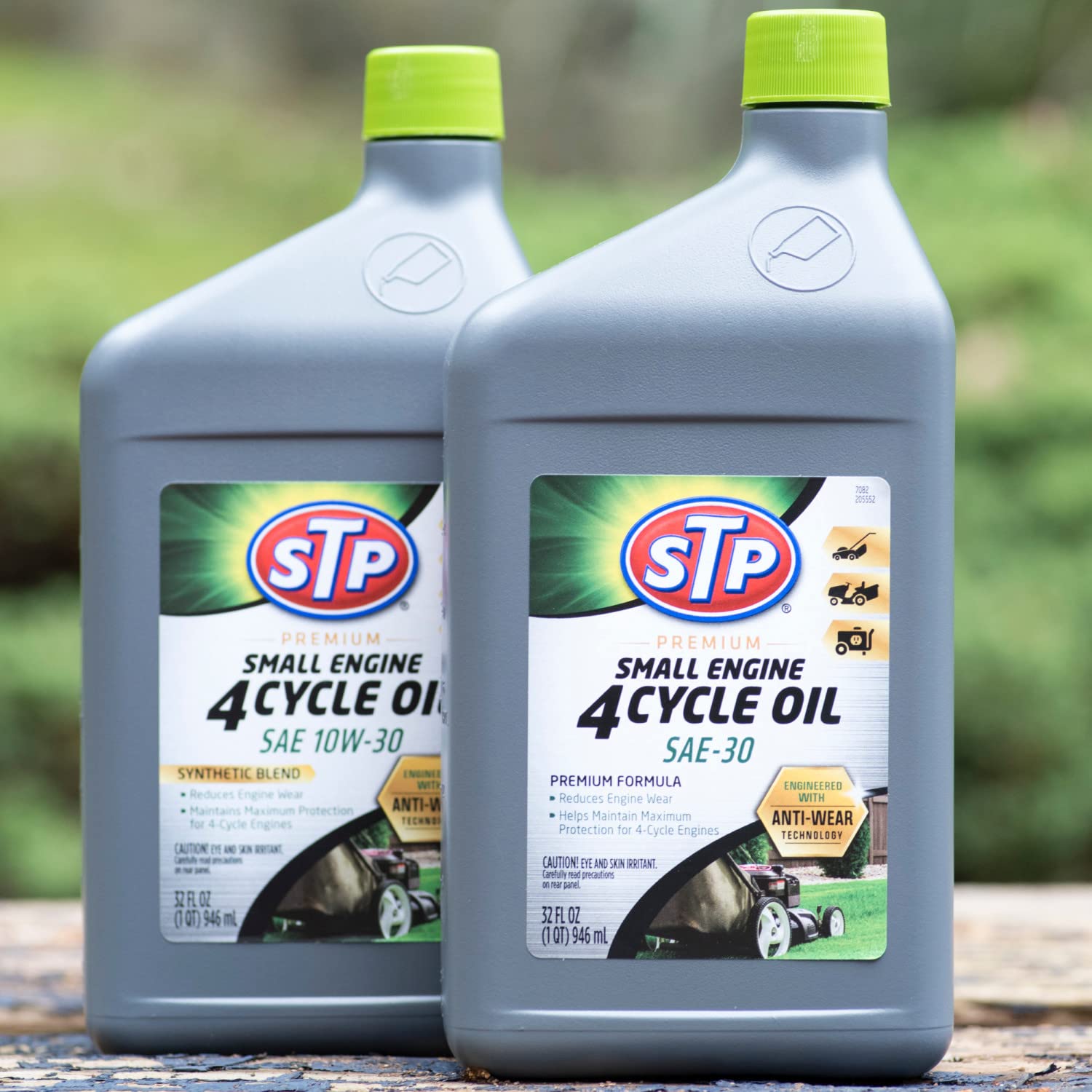 Stp Premium Small Engine 4 Cycle Oil Formula, Sae10W-30 Small Engine Oil Engine Care Formula Reduces Wear For Lawnmower, Push Mo
