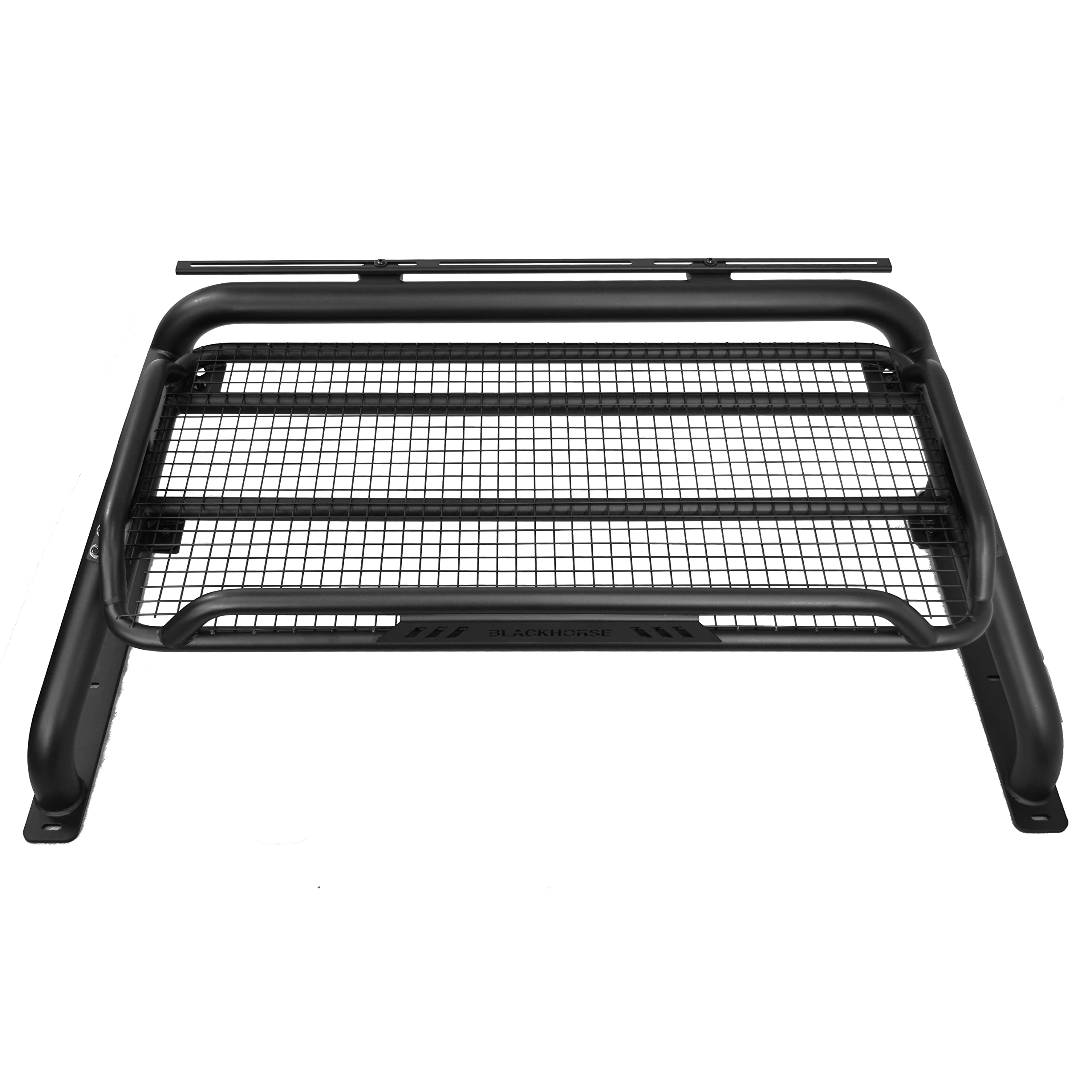 Black Horse Atlas Roll Bar Black Compatible With 17-23 Titan/Xd|11-23 Ram 2500/3500|19-23 Ram 1500|00-23 Ford F-150|01-06 Silver