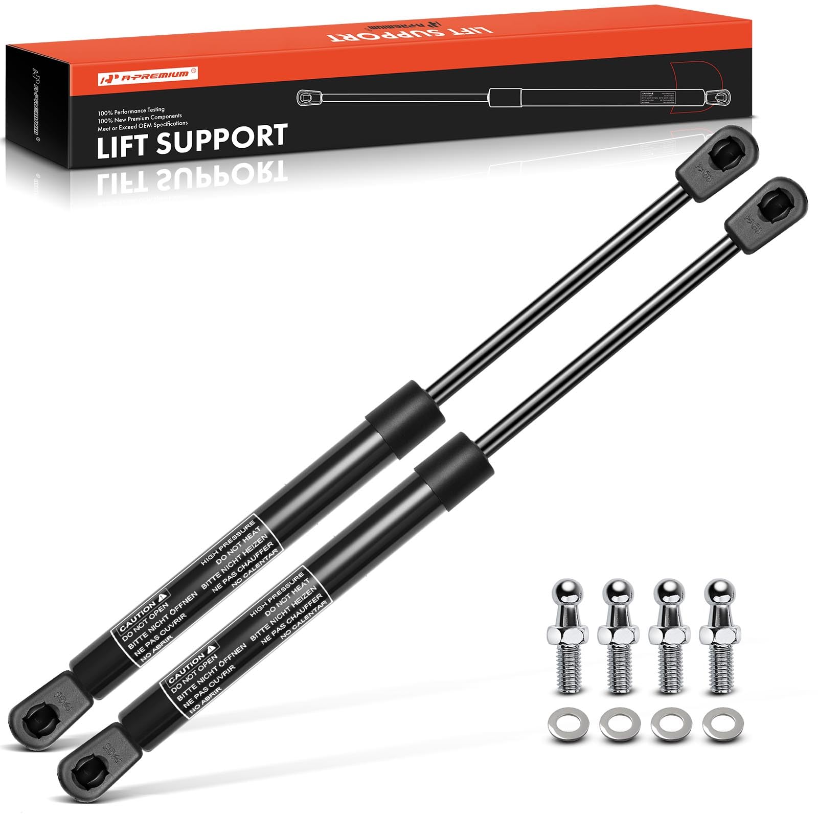 A-Premium 13.98 Inch 40Lb Lift Supports Gas Spring Shock Struts Replacement For Toolbox Cabinets Sliding Window Storage Bed Benc