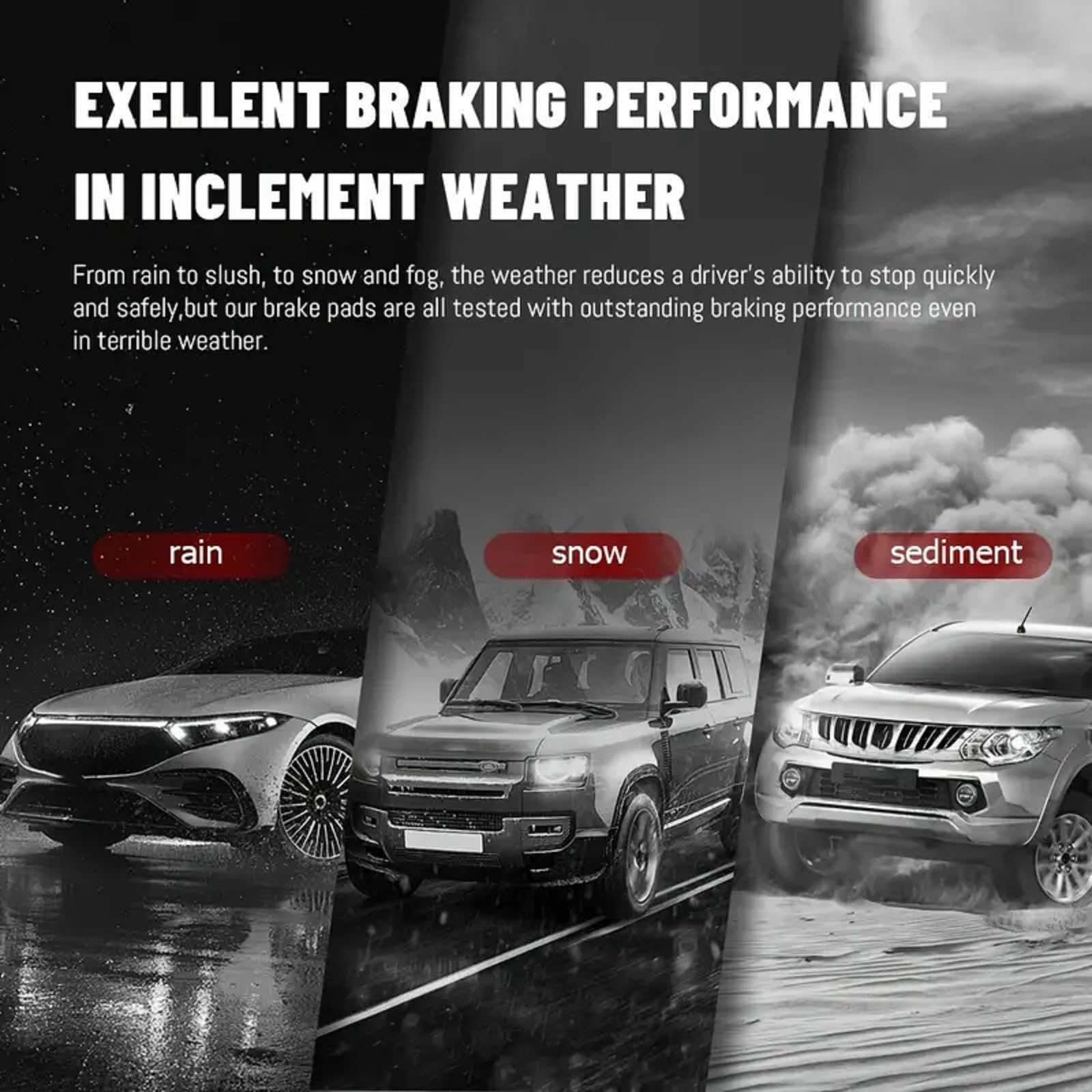 Sipautec-Ceramic Brake Pads Replacement For [2007 2008 2009 2010 Ford Edge/Lincoln Mkx],[2007 2008 2009 2010 2011 2012 Mazda Cx-