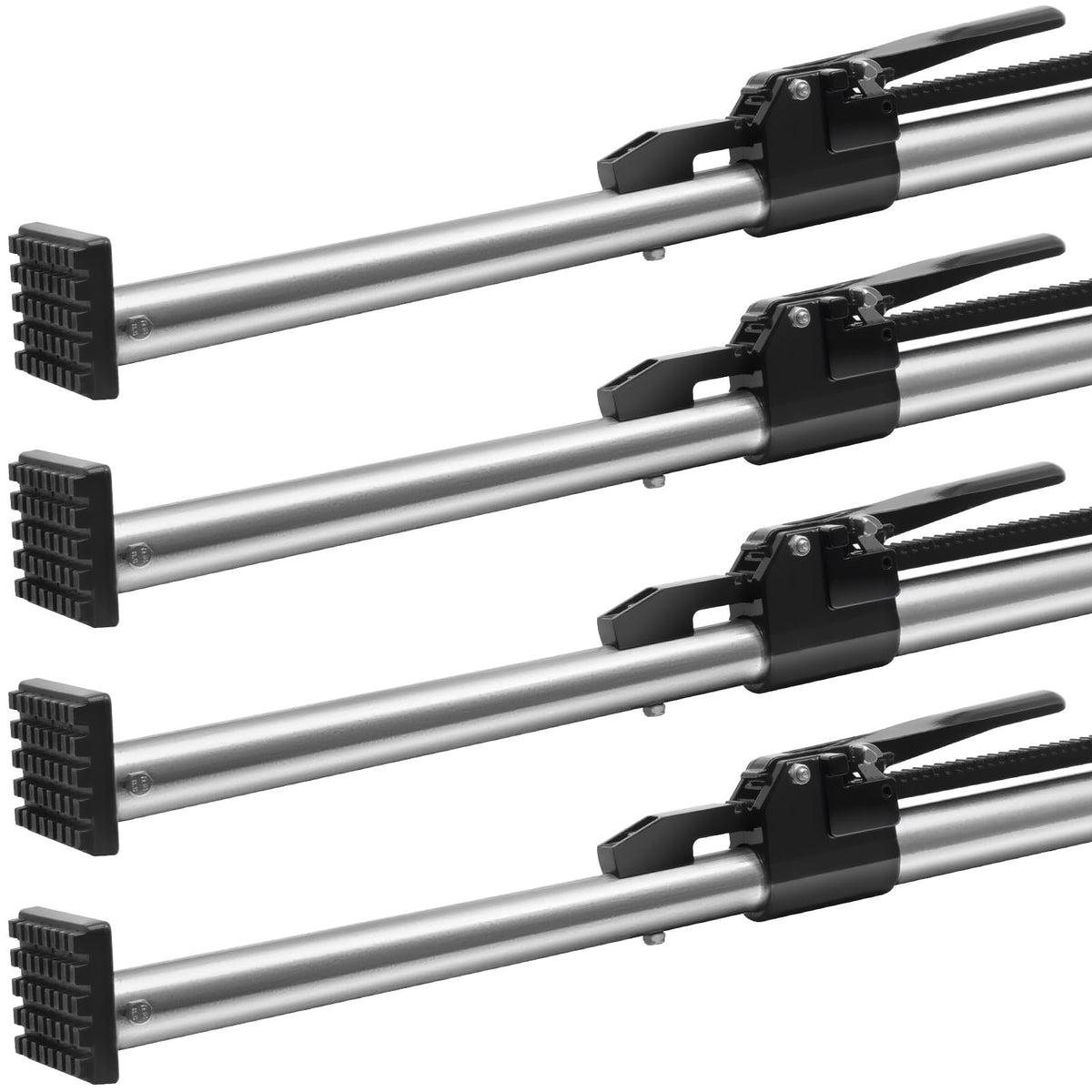 Vevor Cargo Bar, Ratcheting Cargo Bar Adjustable From 89' To 104', Heavy-Duty Steel Cargo Stabilizer Bar With 309 Lbs Capacity, Truck Bed Load Bar For Pickup Truck Bed, Trailer, Semi Trailer (4 Pcs)