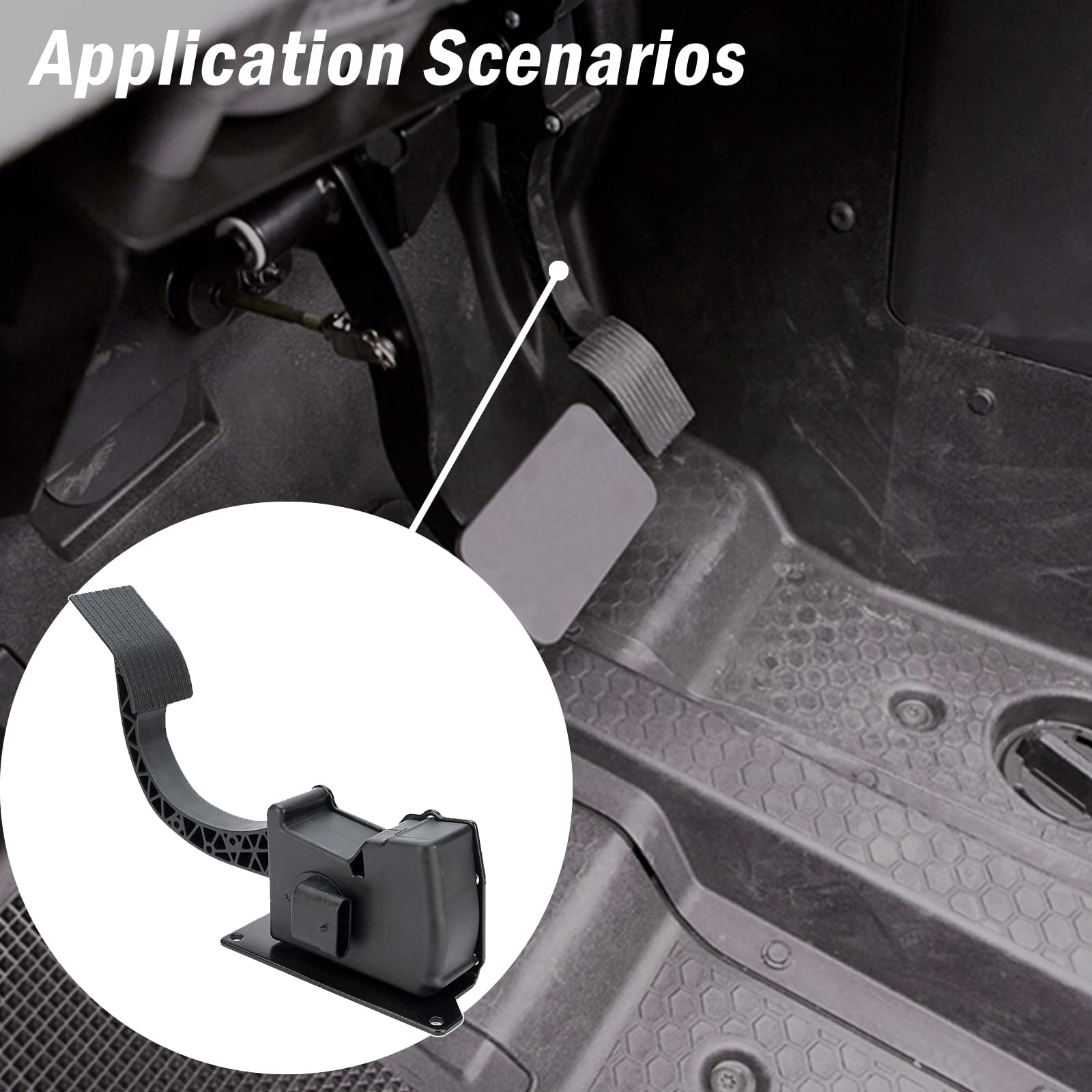 Electronic Throttle Foot Gas Pedal Ccompatible With 2014-2020 Polaris Ranger 570 900 1000 Rzr Xp Rs1 Replace 4014042