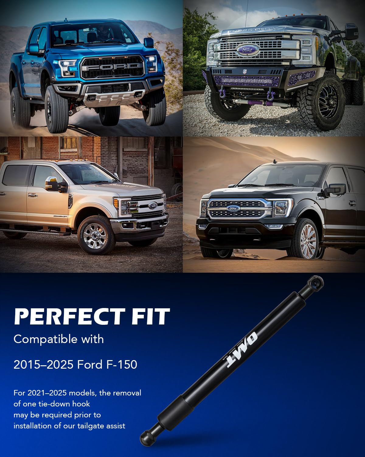 Orion Motor Tech Compatible with 15-23 F150 Tailgate Assist Accessories, Truck Tail Gate Lift Assist Tailgate Shock Compatible w