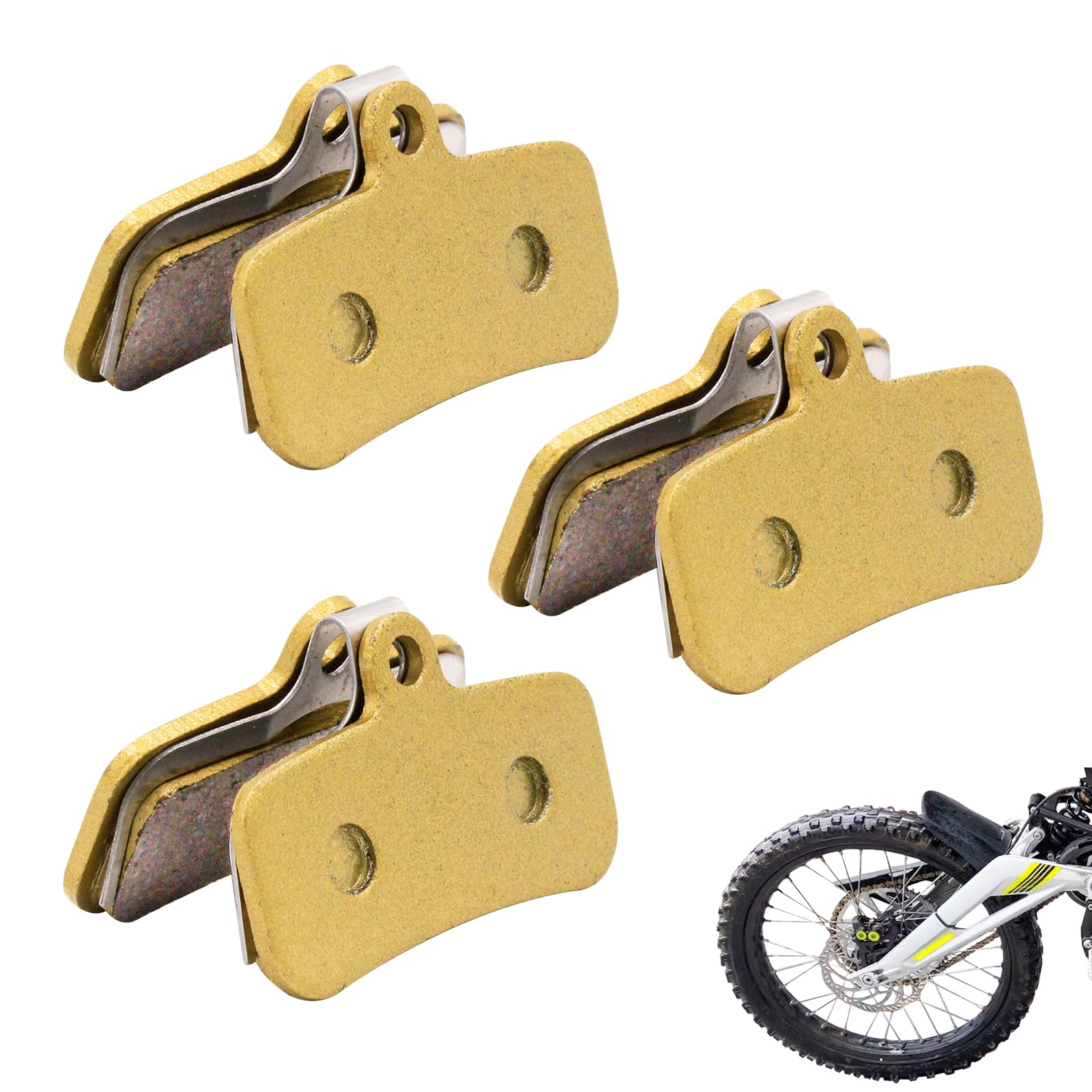 Front and Rear Disc Brake Pads for Surron Light Bee X/S, Segway X160 X260, Talaria Sting R MX3 MX4 Electric Dirt Bike Parts 3 Pa