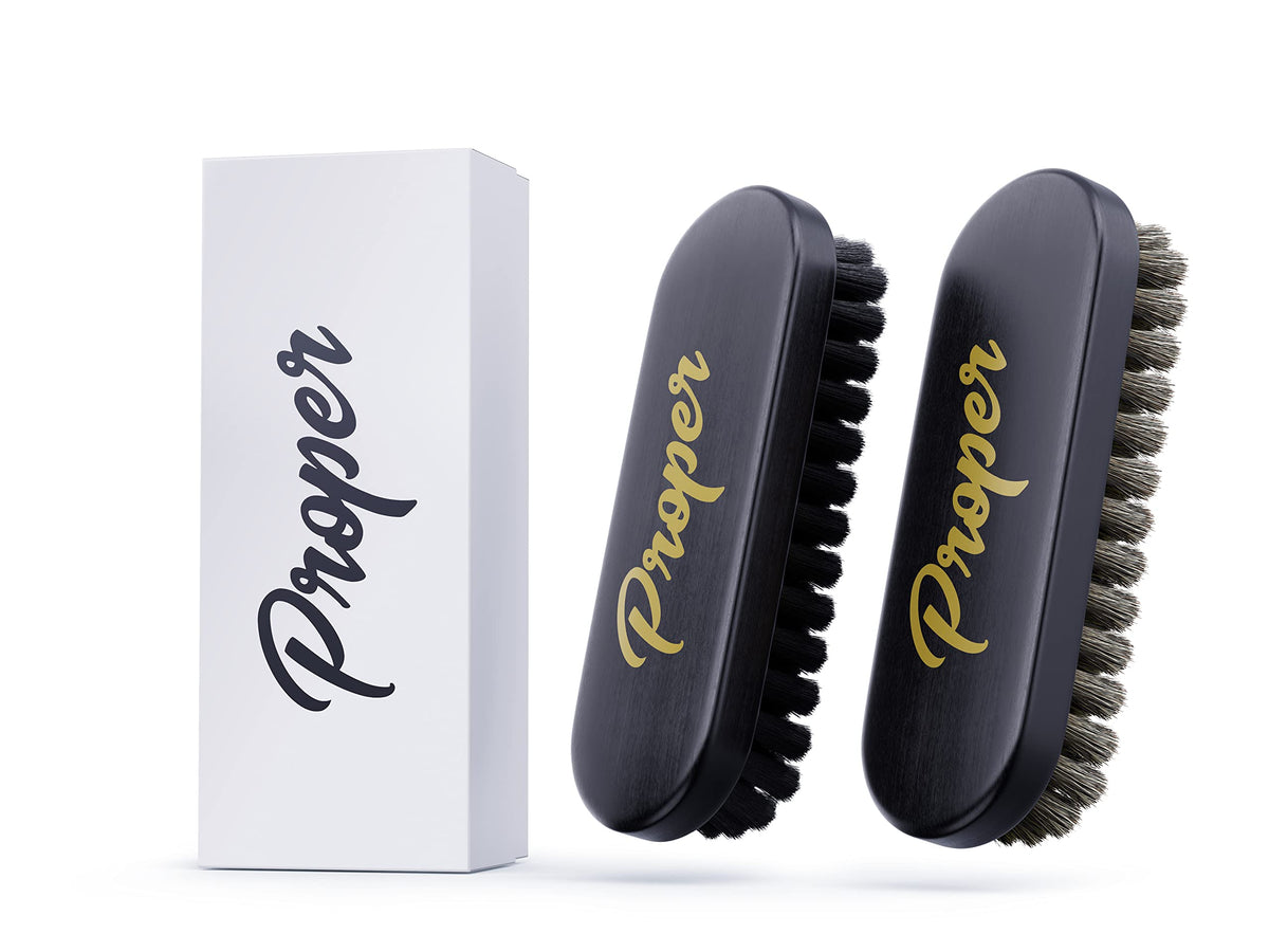 Proper Detailing Co. Leather Brush And Alcantara Brush | 2 Pack Leather Brush Car Detailing | Get Professional Results - Perfect