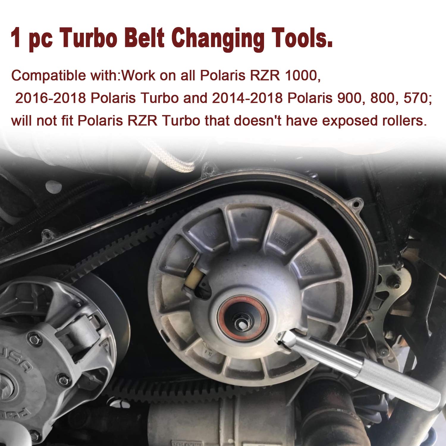 Belt Changing Tools Belt Replacement Tools Clutch Removal Wrench Tool Kit Compatible with Polaris RZR 900 S 1000 S XP 800 Turbo