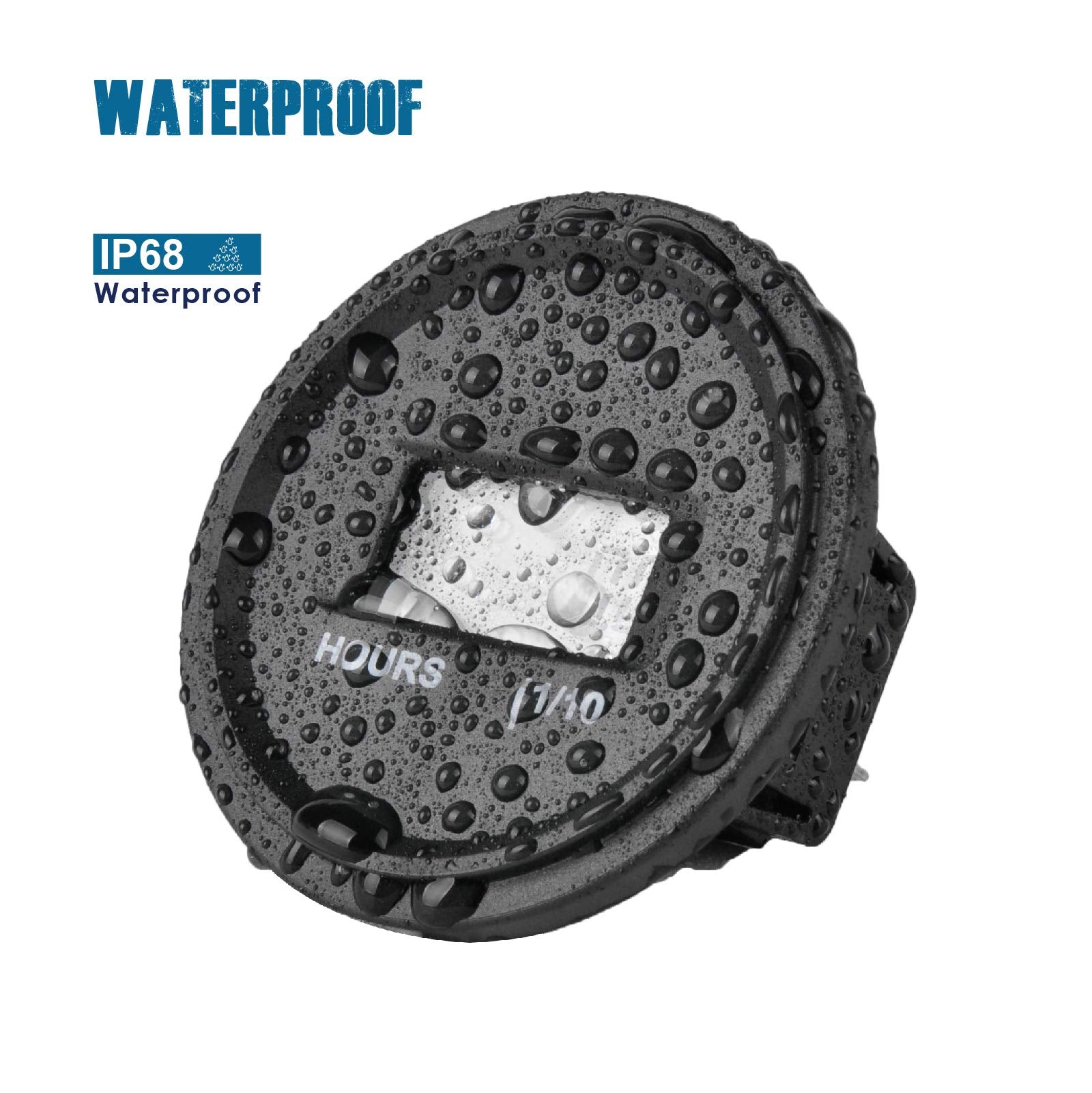 Runleader Digital Lcd Hour Meter Kit, Ac/Dc 5V To 277V, Use For Ztr Lawn Mower Tractor Generator Golf Cart Club Car Scrubber Marine Atv Motor Compressor And Gas Powered Equipment