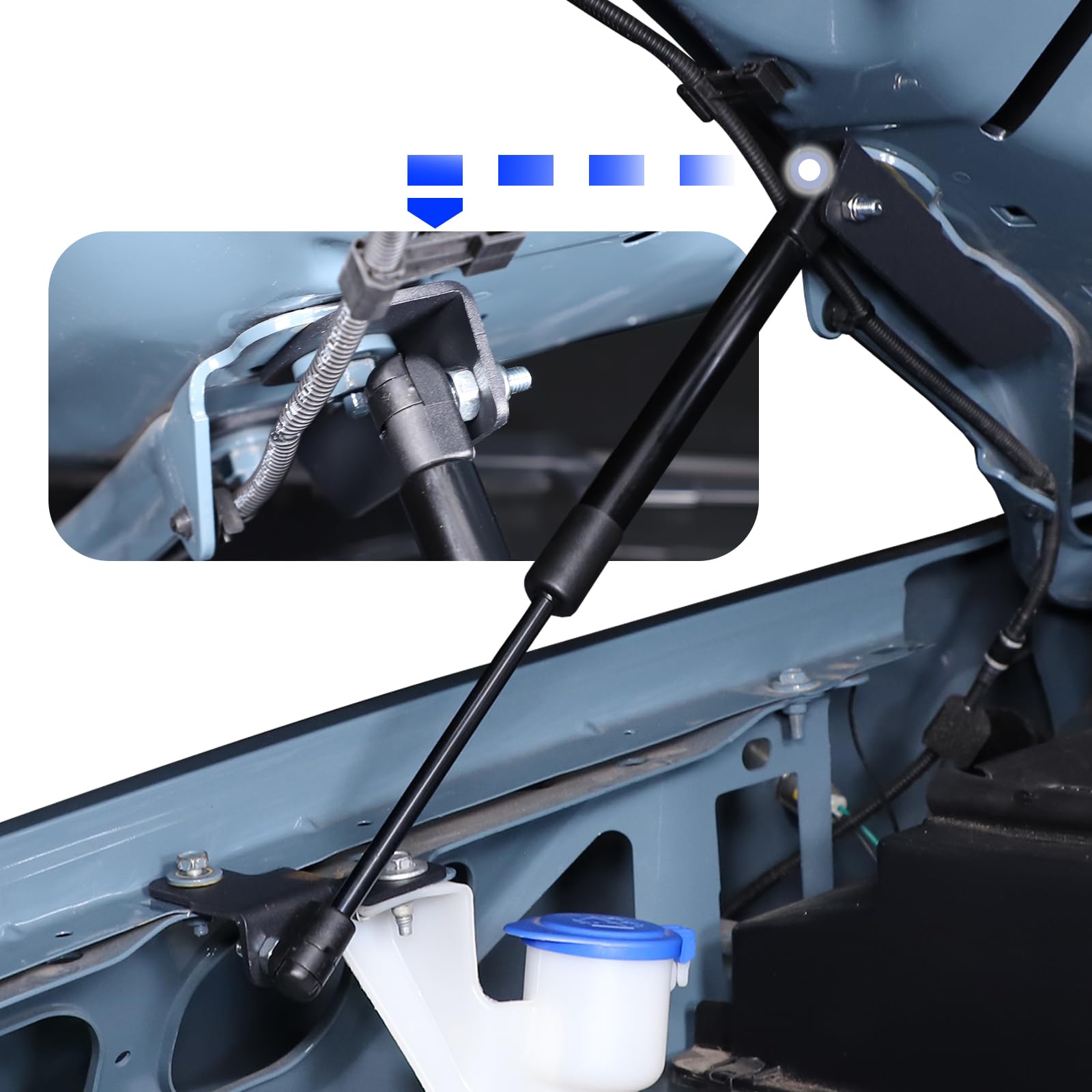 Front Bonnet Hood Lift Support Struts Gas Spring Shock For Ford Maverick 2022 2023 2024, Car Accessories