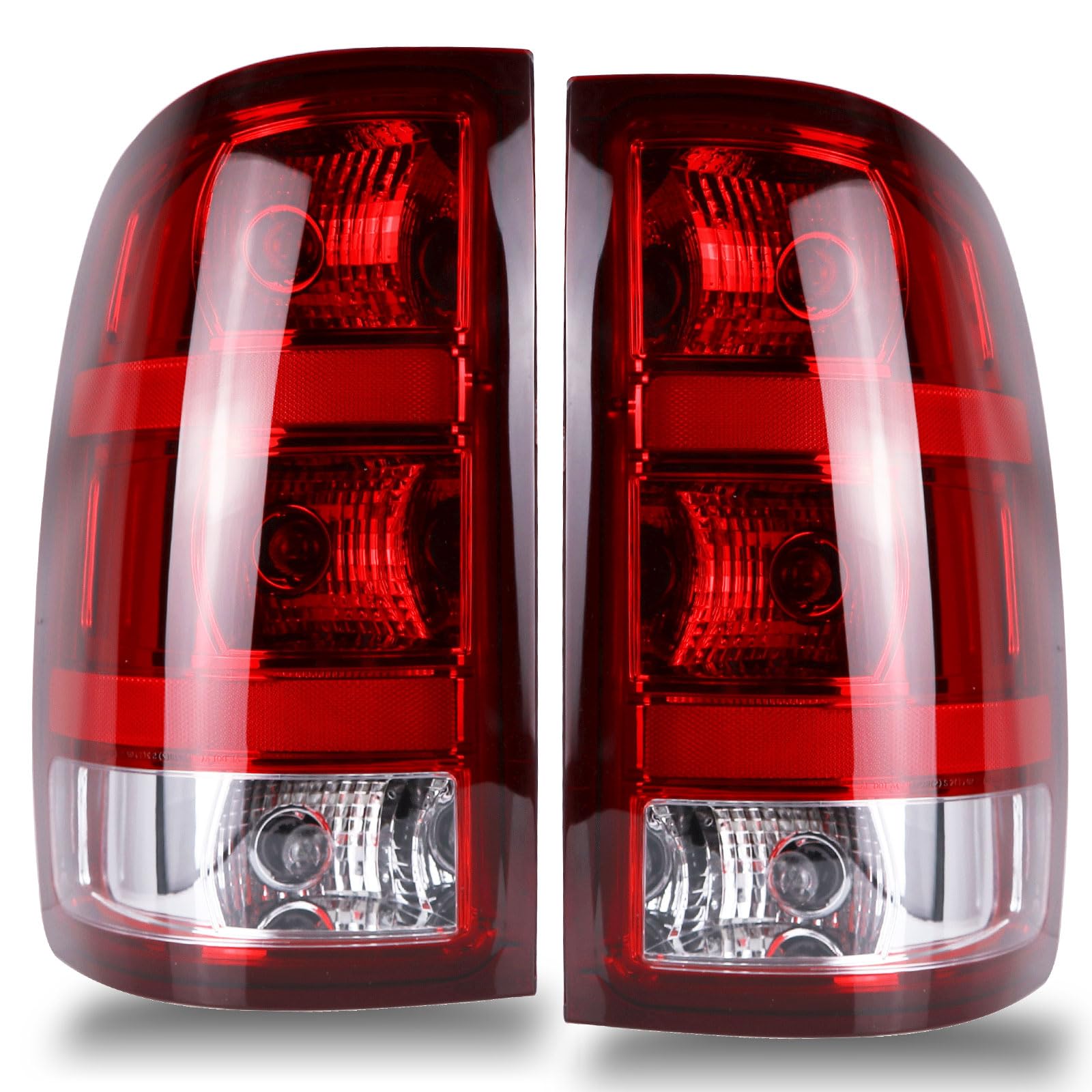 Nakuuly Tail Lights Compatible With 2007-2014 Gmc Sierra 1500 2500Hd 3500Hd Driver And Passenger Side Taillights Brake Signal As