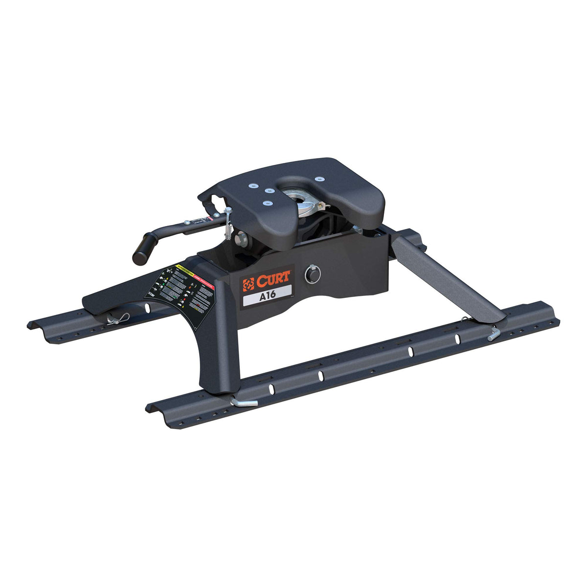 Curt 16121 A16 5Th Wheel Hitch With Base Rails, 16,000 Lbs