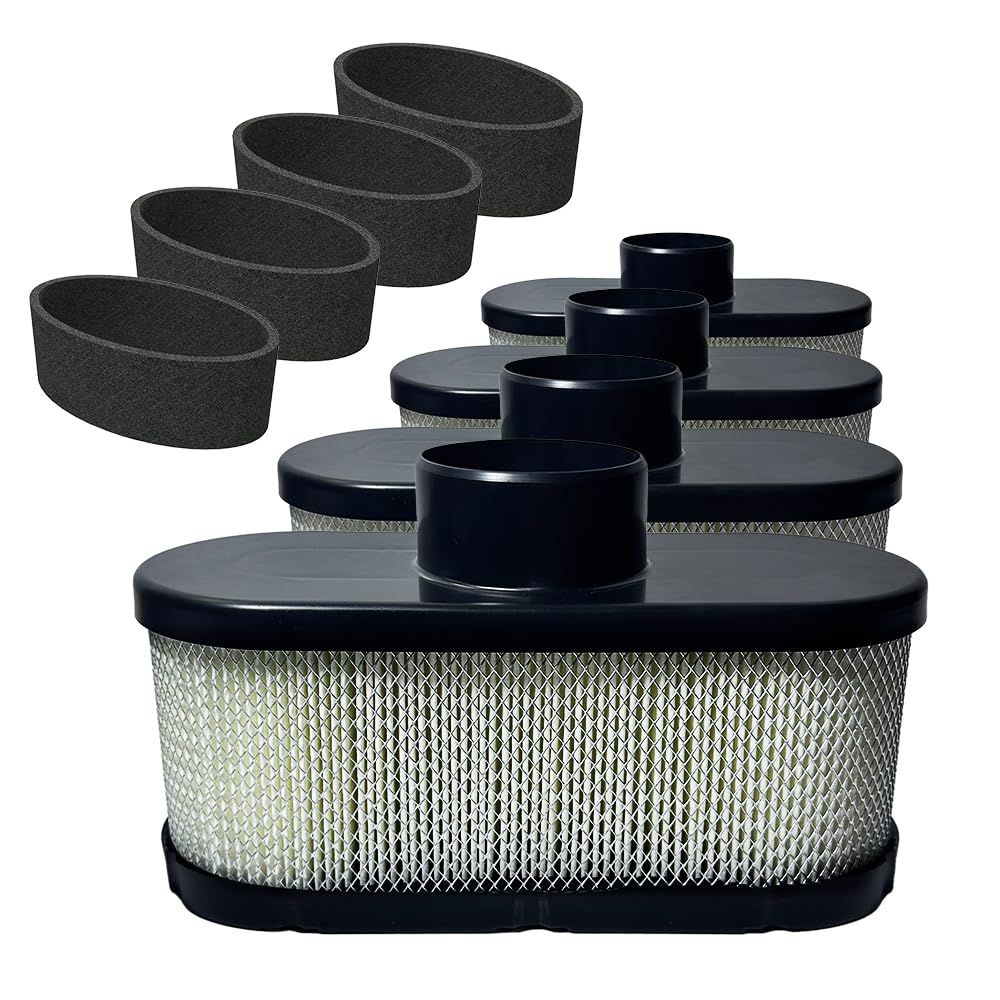 4 Pack 11013-0752 Air Filter For Kawasaki Fr691V Fr651V With 11013-7046 Pre Filter, Fit For Fr730V Fs481V Fs541V Fs600V Fs651V F