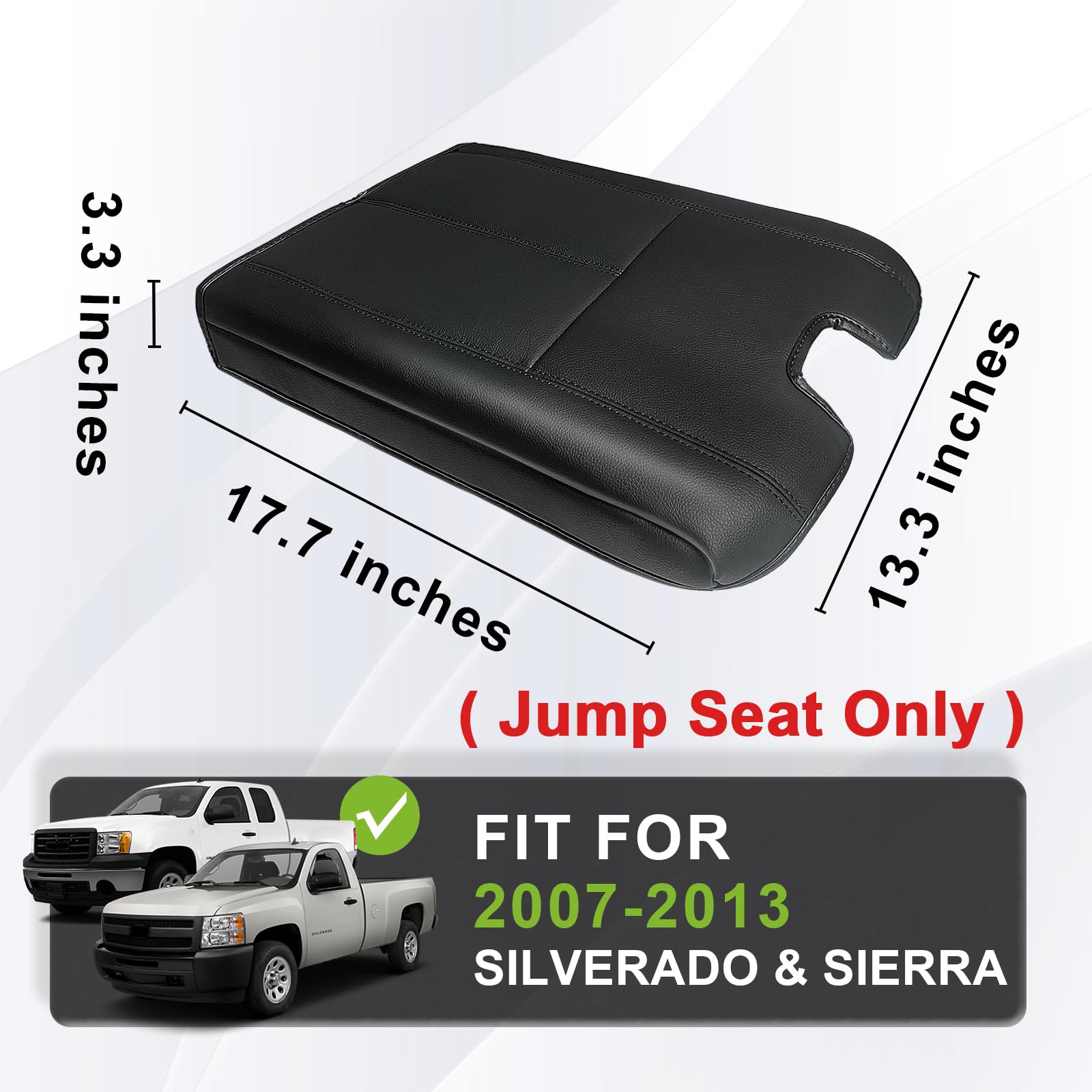 Muslogy Center Console Armrest Cover Compatible With Chevy Silverado/Tahoe & Gmc Sierra/Yukon 2007-2013 Comfort Armrest Pad Arm