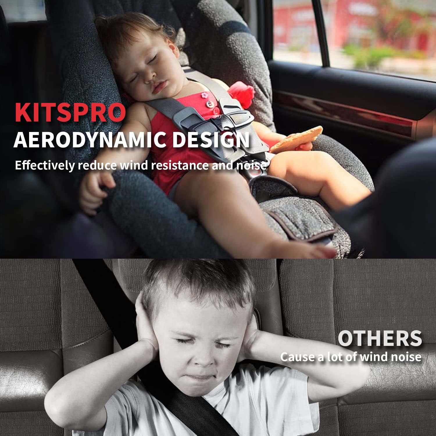 Kitspro 400Lb Roof Rack Cross Bars For 2015-2024 Ford Transit Cargo 150 250 350 Hd, Gloss Black Heavy Duty Stainless Steel Cargo Crossbar, Pack Of 3