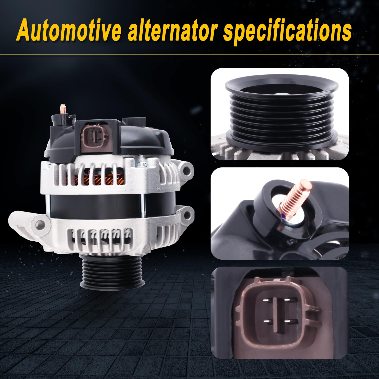 L-SIJIN-L Alternator Compatible with 06-11 CSX Ciciv 07-11 CR-V 04-08 TSX 2003-2007 Accord 2003-2011 Element 2.0L 2.4L Replace f