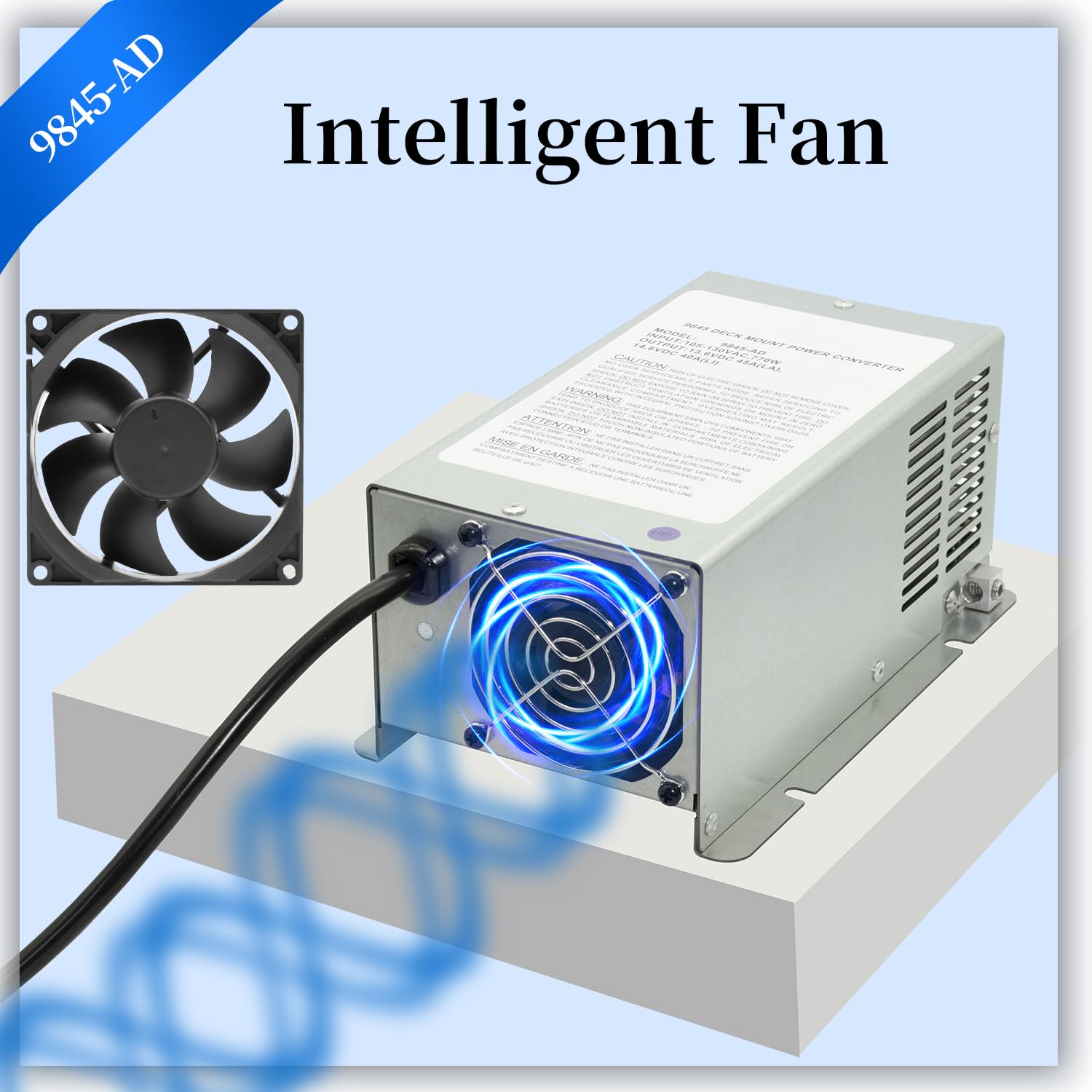 9845-AD Deck Mount Converter Replacement for RV Trailer Camper 9800 Series (45amp)