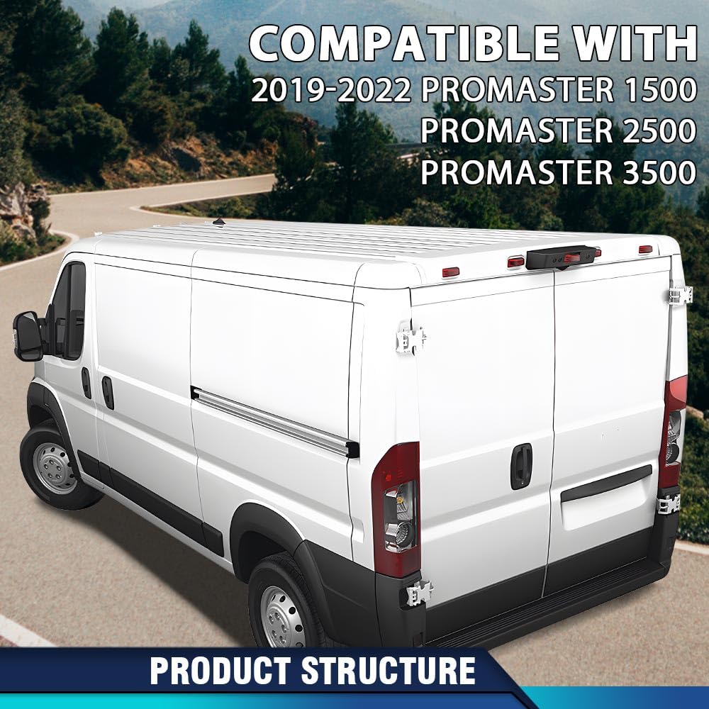 Pit66 Rear Molding Wheel Trim Fender Flare Textured Left Driver Side Compatible With Dodge Ram Promaster 2019-2022