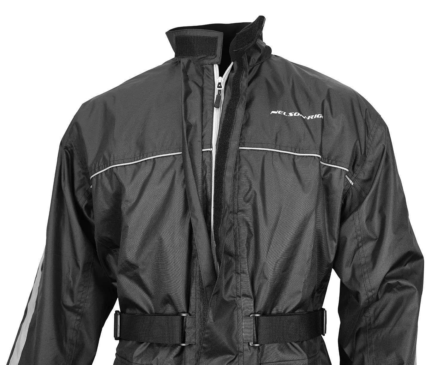 Nelson Rigg Solo Storm Rain Jacket, Waterproof, Breathable, And Packable, Black, Small