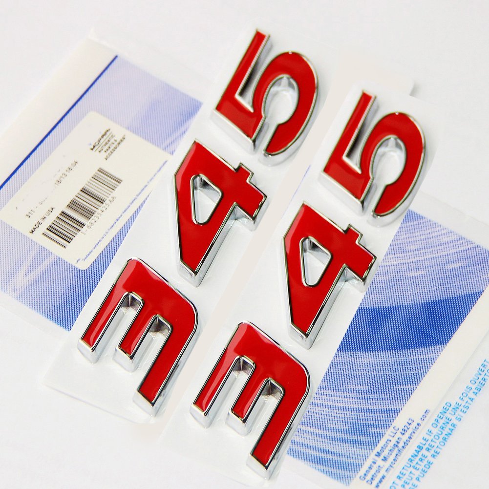 Yoaoo 2X Red Oem 345 Emblem Badges 3D Logo Replacement For 300C (2Red)