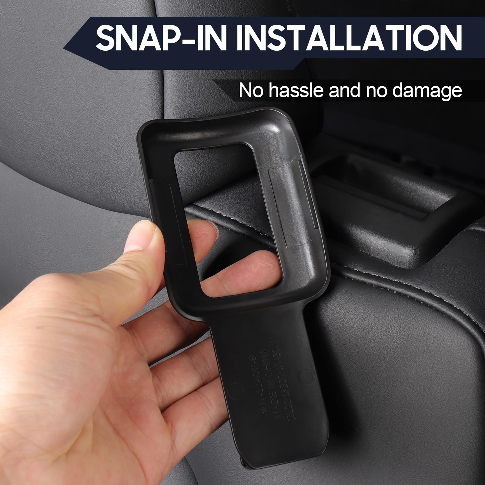 Rislobx 2 Pack Seat Belt Guide Holder for Tesla Model Y, ABS Backseat Seat Belt Organizer, Automotive Interior Accessories Compa