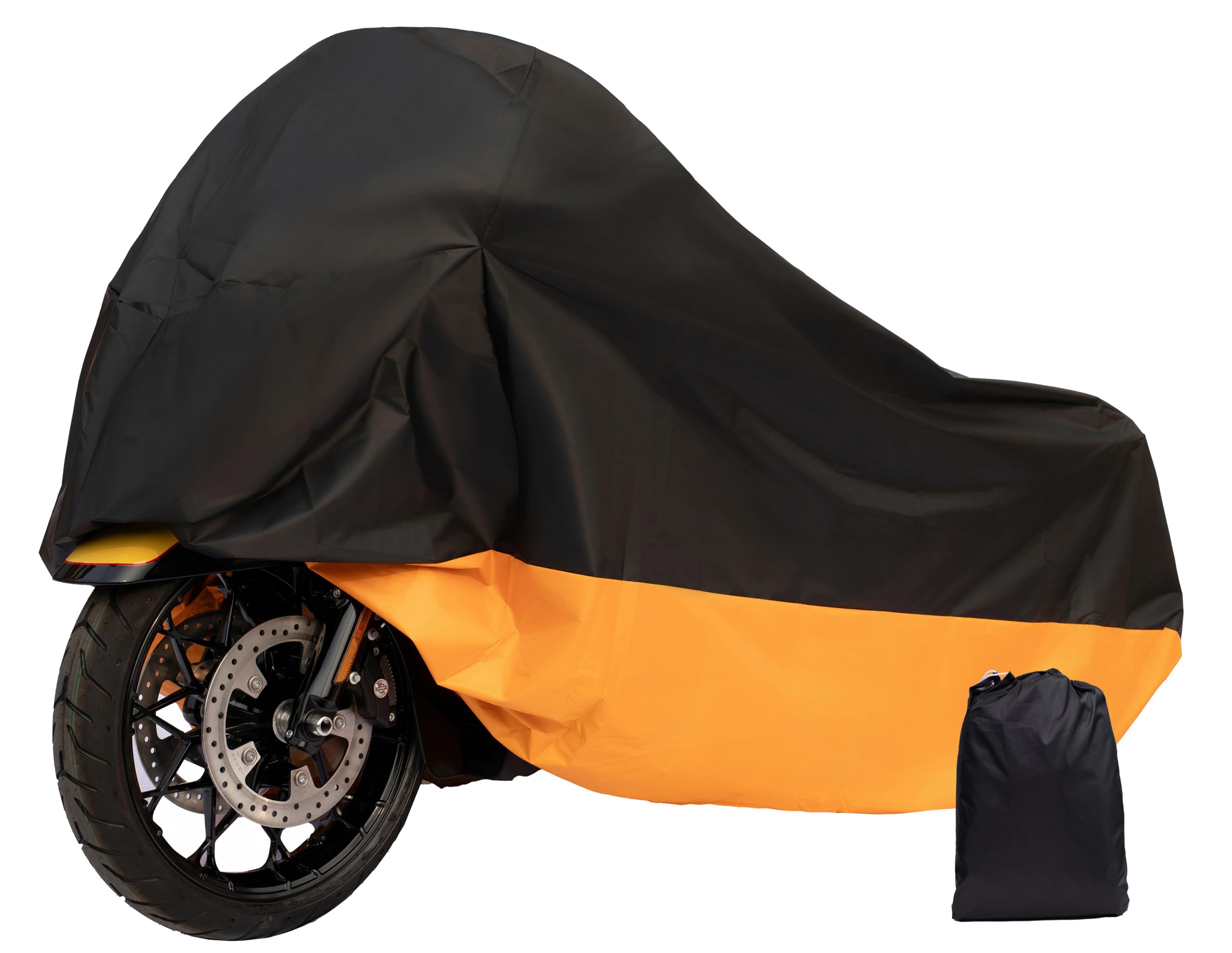 Wrypun Motorcycle Cover All Season Weather Quality Waterproof Sun Outdoor Protection Durable Universal Fits up to 104'' Motorcyc